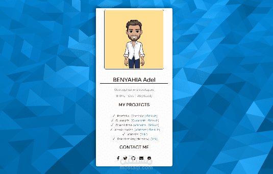 Portfolio موقع شخصي بتصميم أنيق وعصري