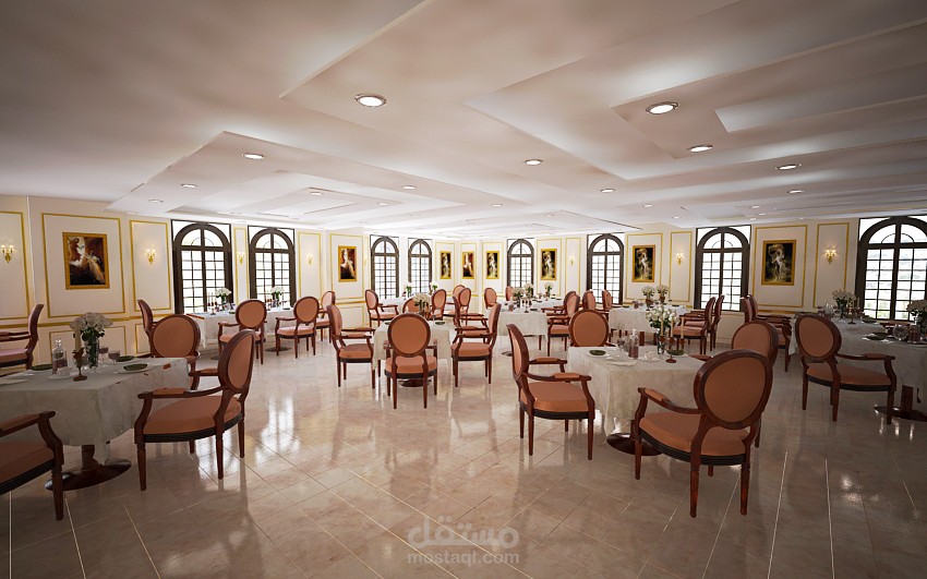 مطعم بقرية سياحيه