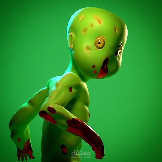 (Zombie)3d sculpture
