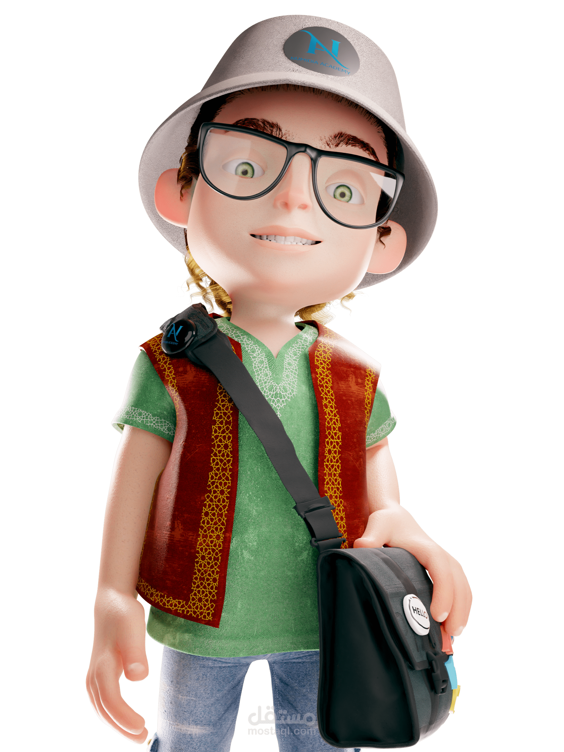 3d cartoon mascot character