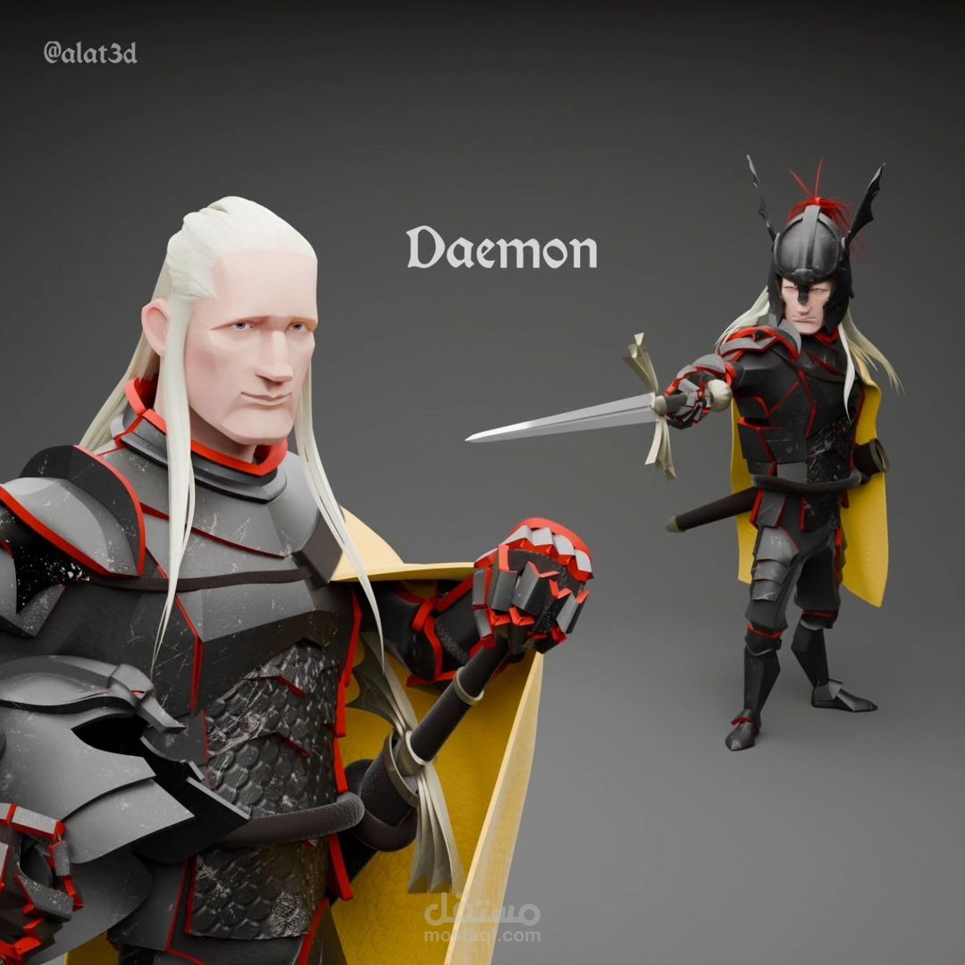 Daemon The rogue prince | lowpoly stylized