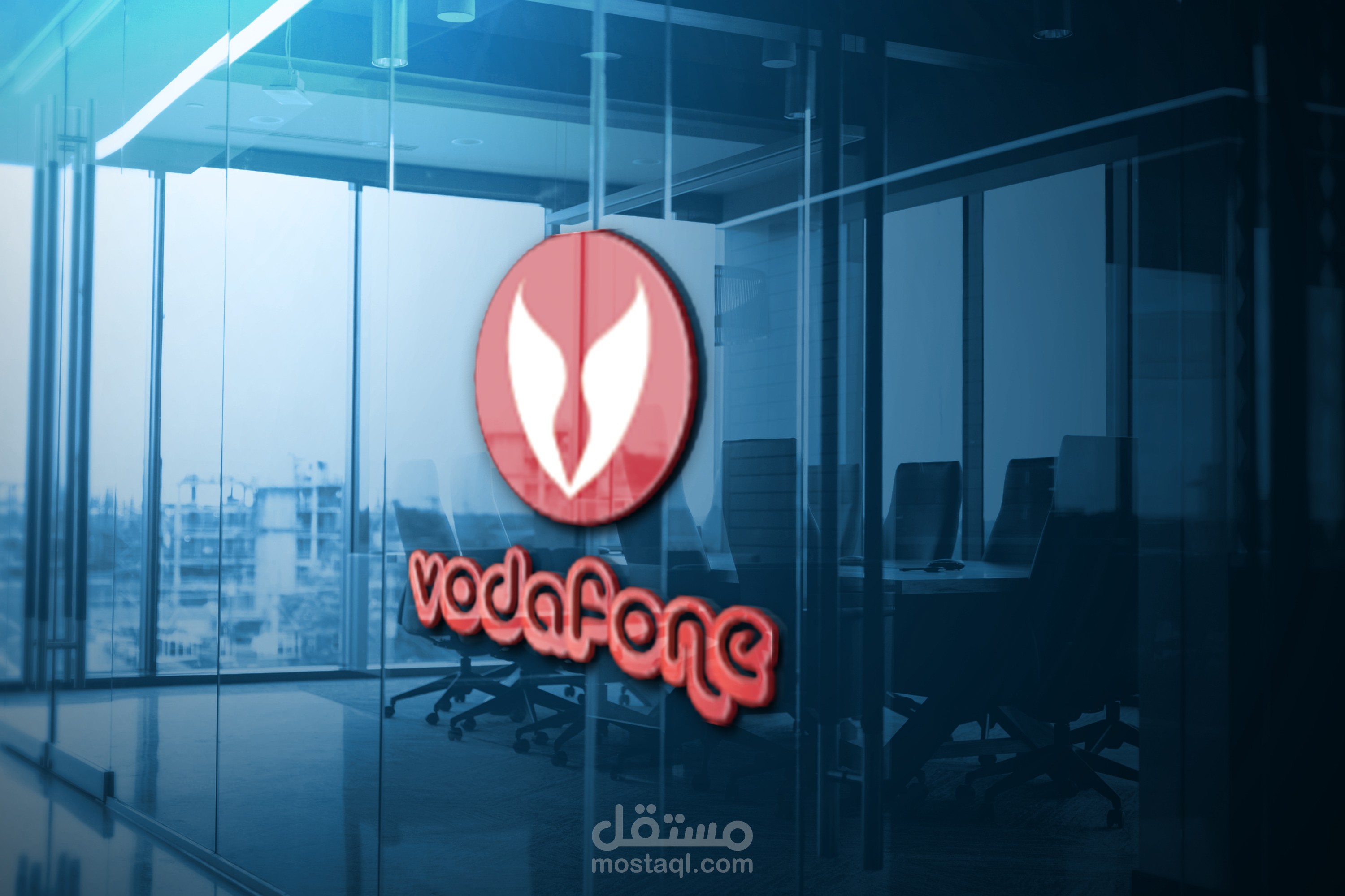 لوجو لشركة فودافون