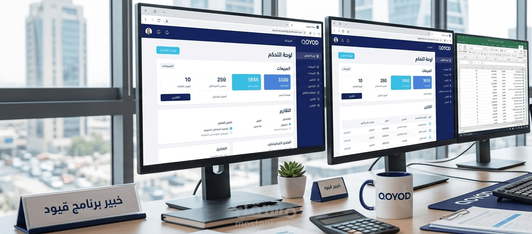 إعداد حسابات برنامج قيود المحاسبي
