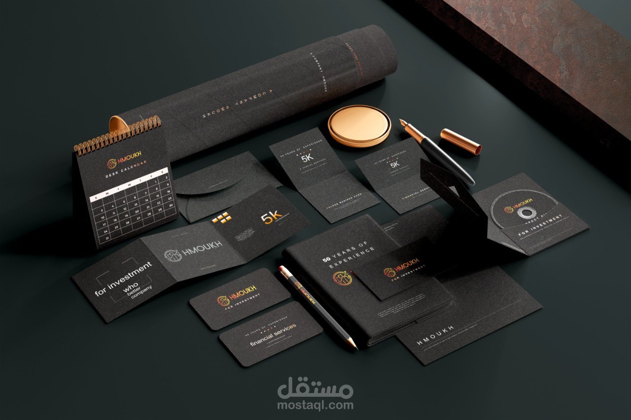 تصميم هوية بصرية احترافية تعكس قوة وتميّز علامتك التجارية