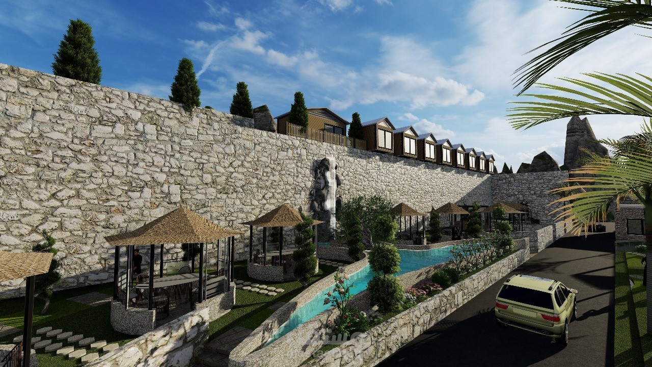 تصميم معماري لمنتجع رواء في جيزان