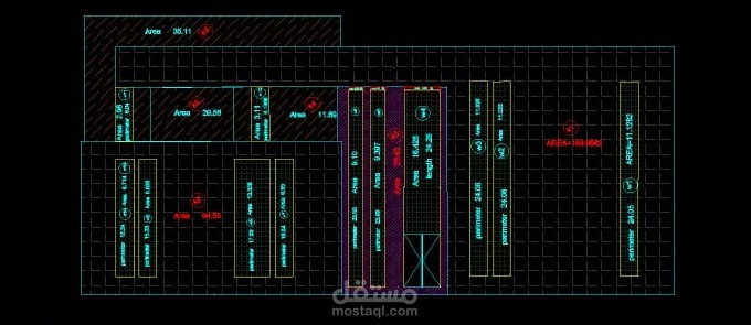 رسم مخططات هندسية AUTOCAD 2D ومساقط افقية و واجهات  بدقه عالية وسرعة عالية و اعمال الحصر