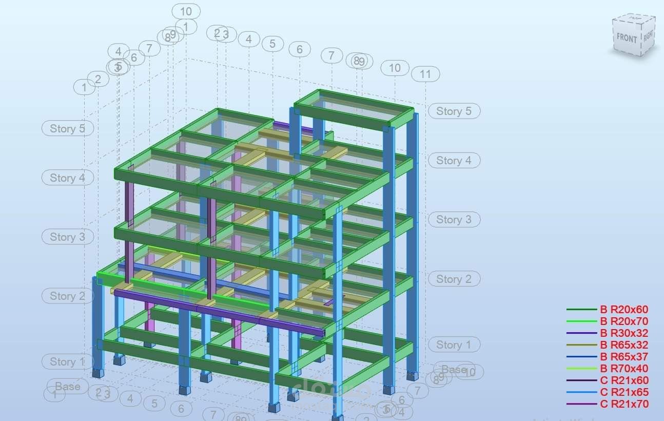 التحليل والتصميم الإنشائي باستخدام برنامج ETABS و ROBOT