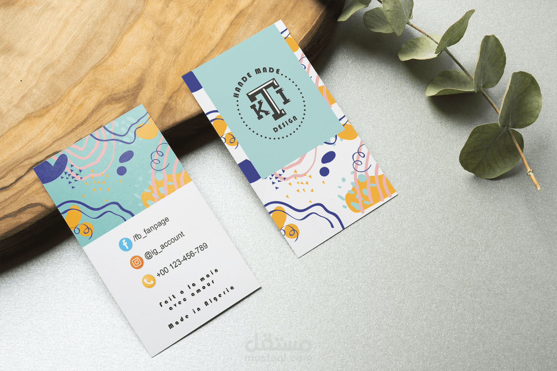 تصميم بطاقات عمل شخصية