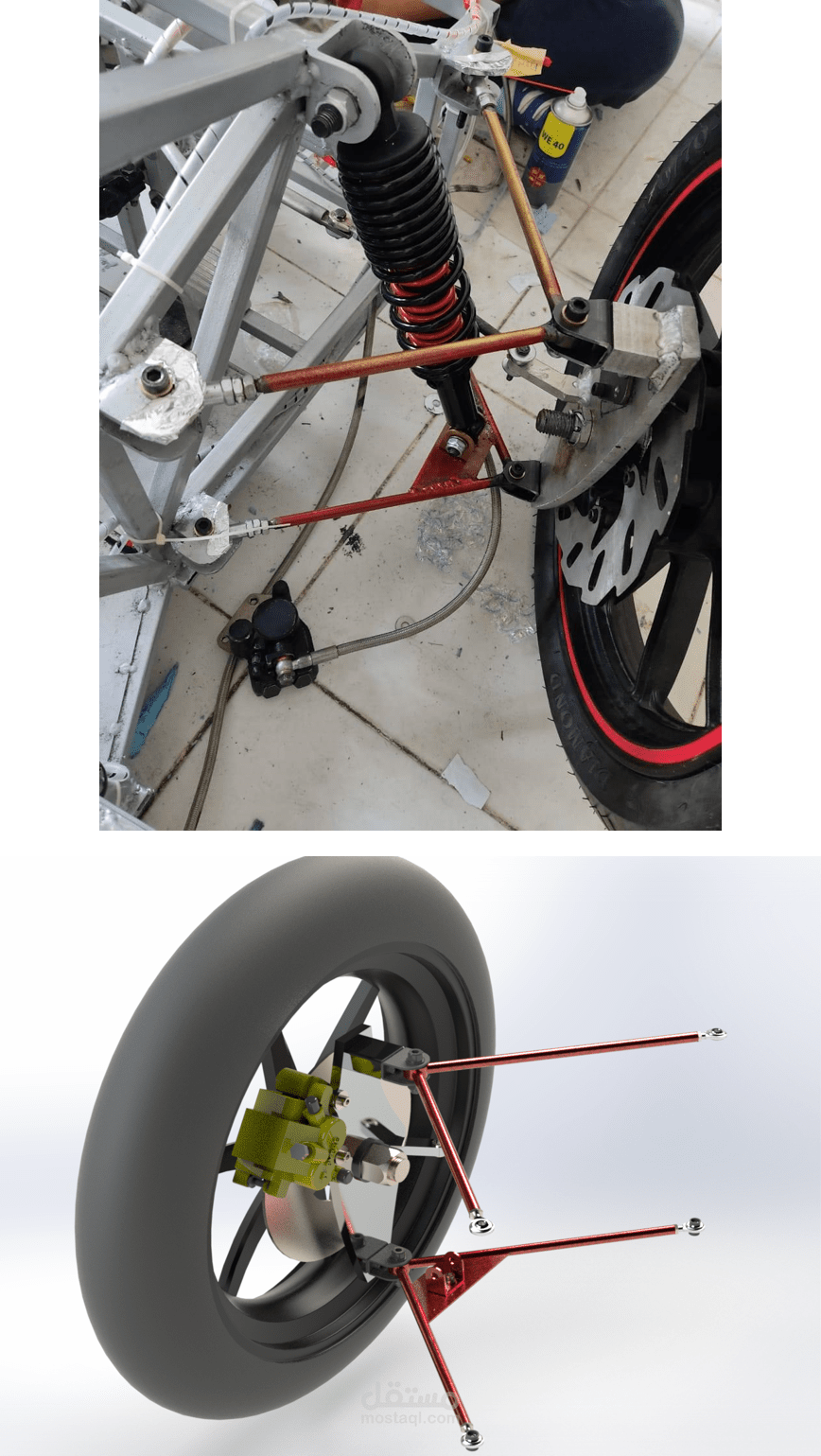 Design and Manufacturing of a complete Independent double A-arm suspension for an urban electric vehicle