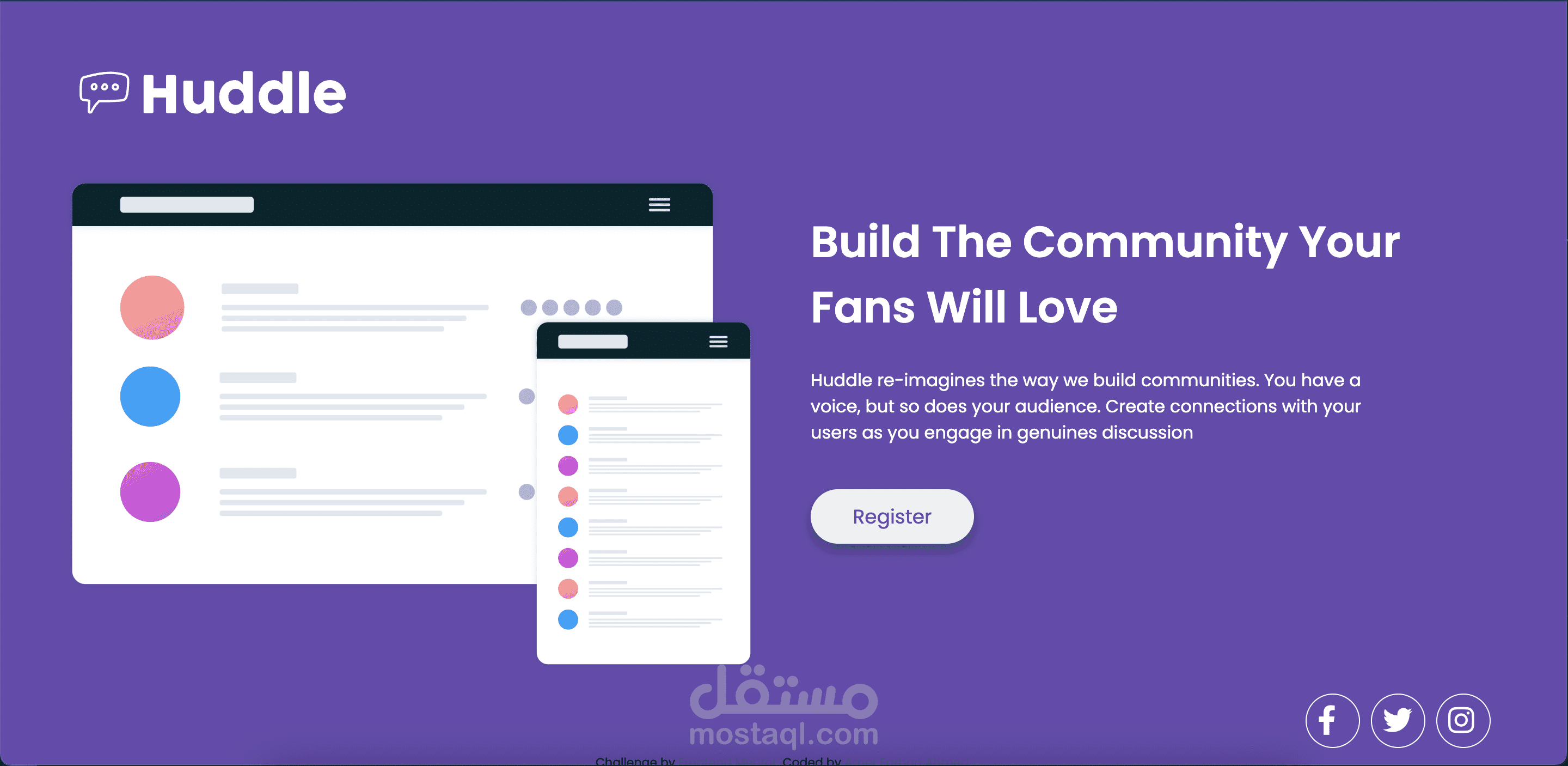landing page