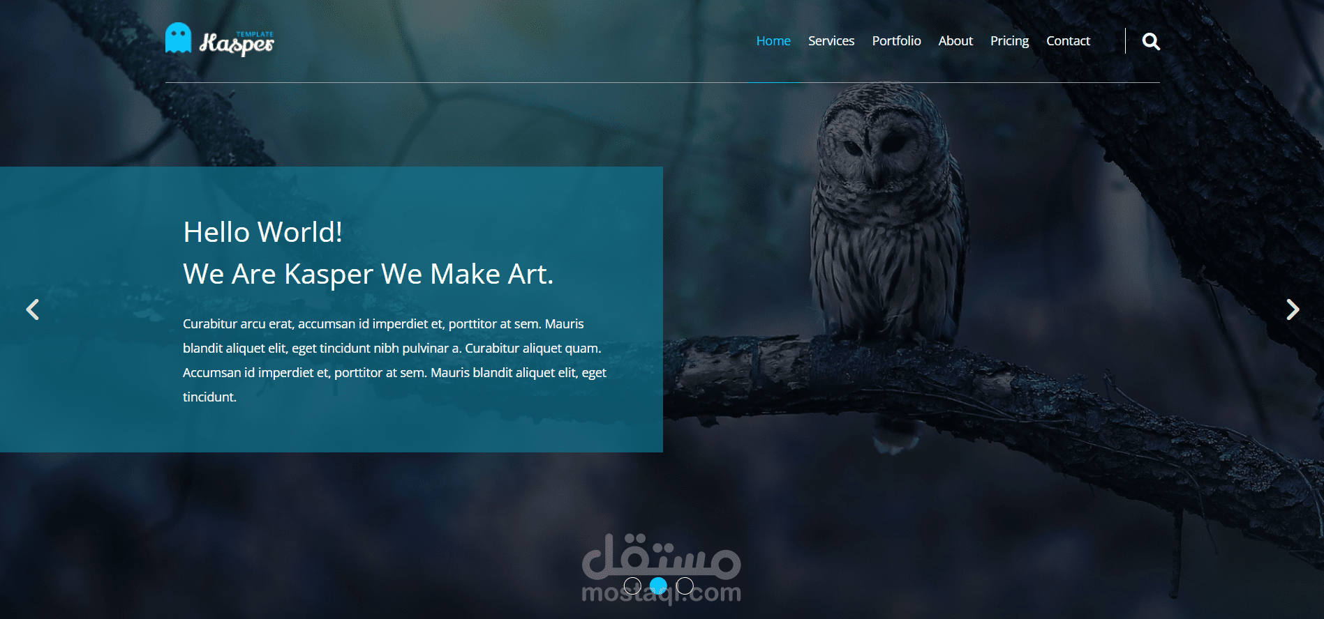 kaspar Template || HTML and Css