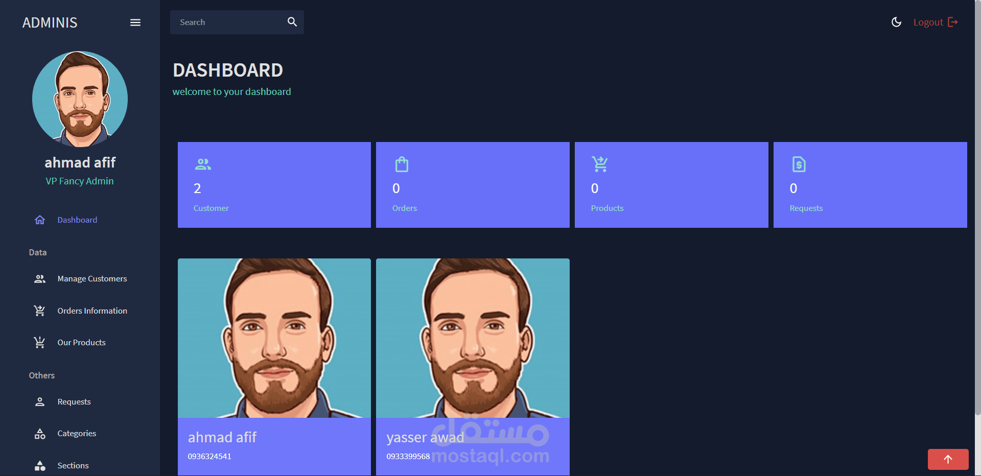 Multi vendor e-commerce app with laravel and react js