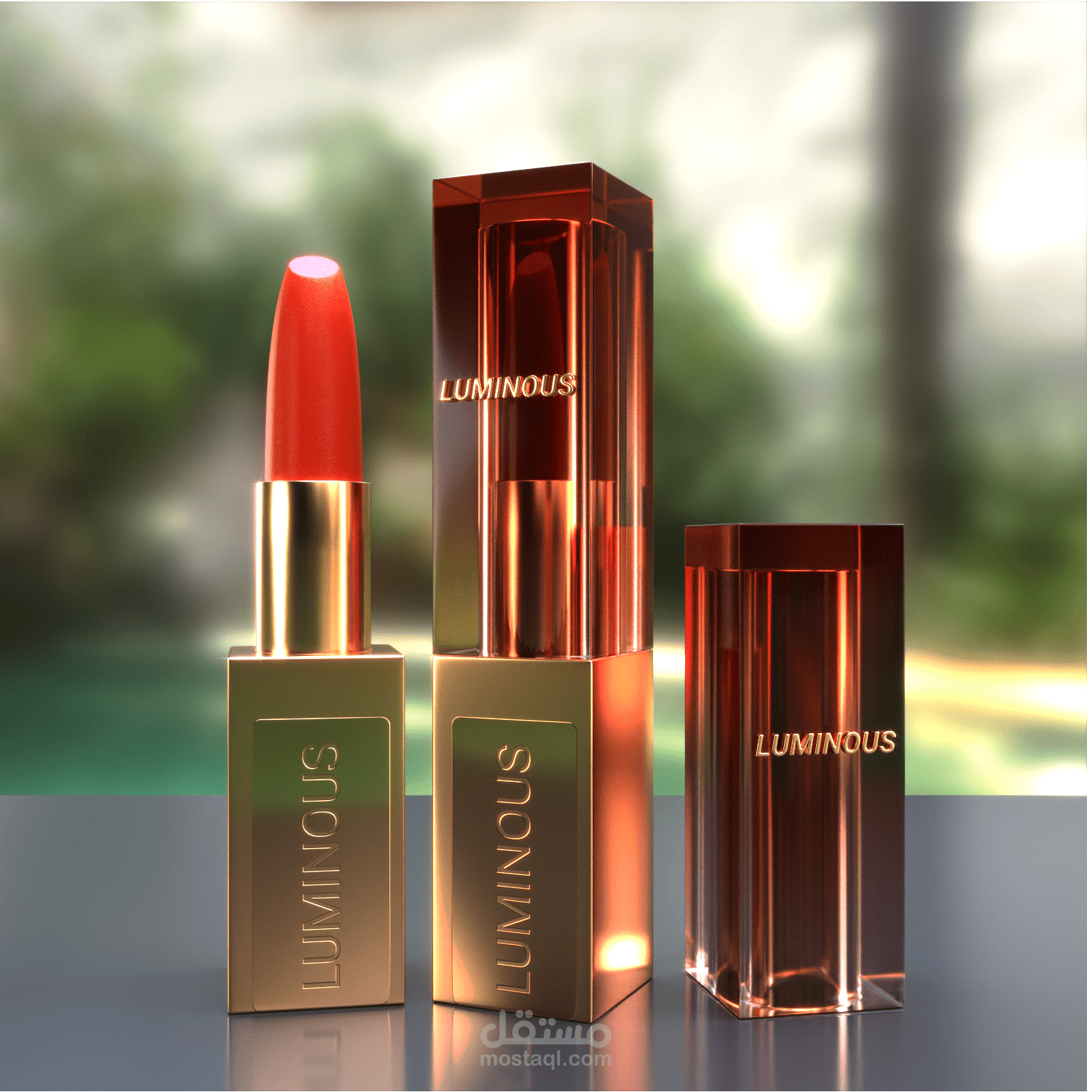 نموذج ثلاثي الأبعاد لأحمر شفاه