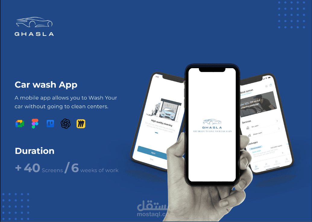 UX case study for car wash app