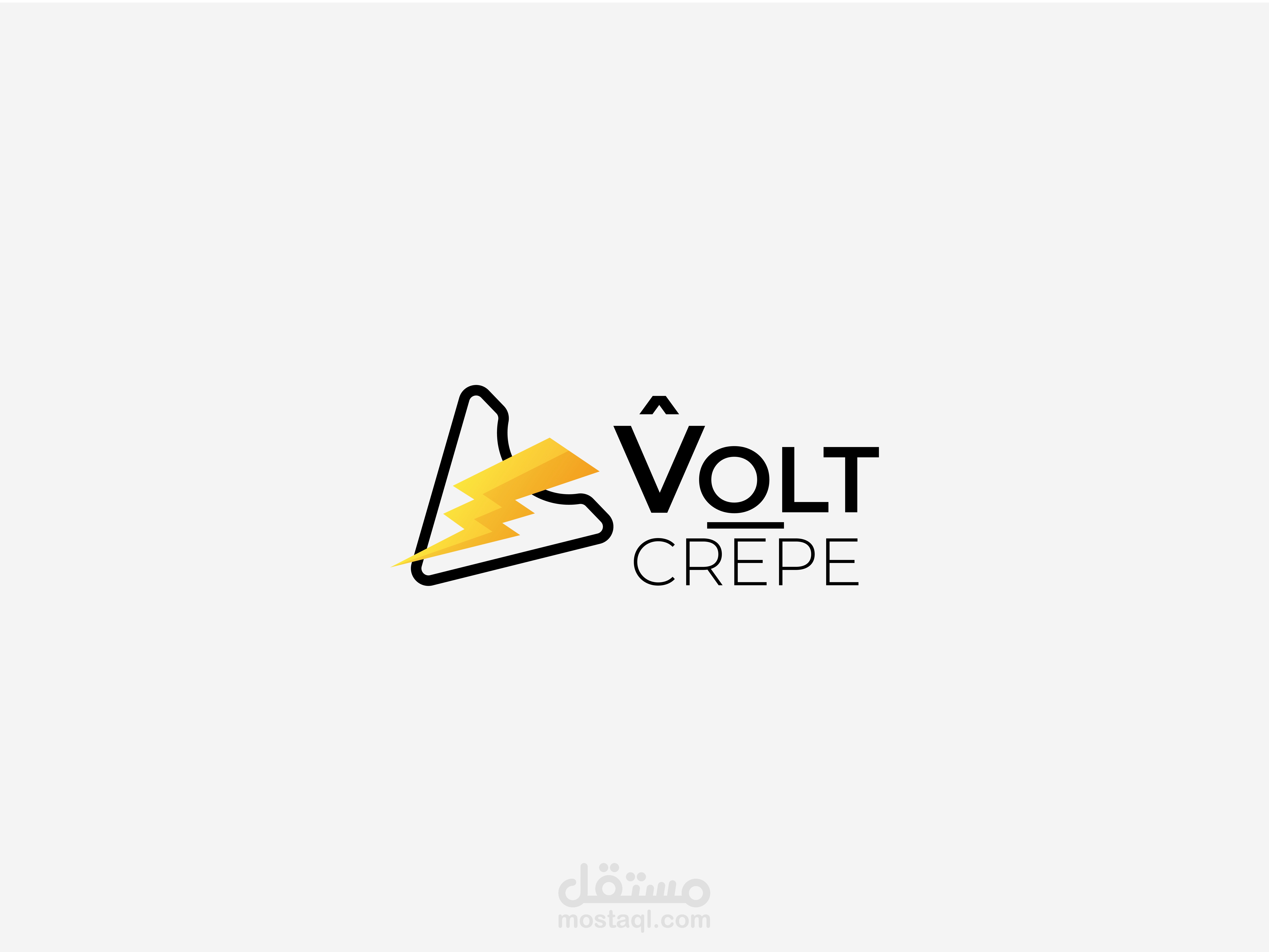 اربع نماذج لشعار Volt Crepe