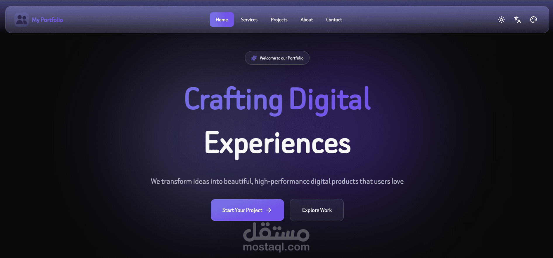 بورتفوليو شركة تقديم خدمات