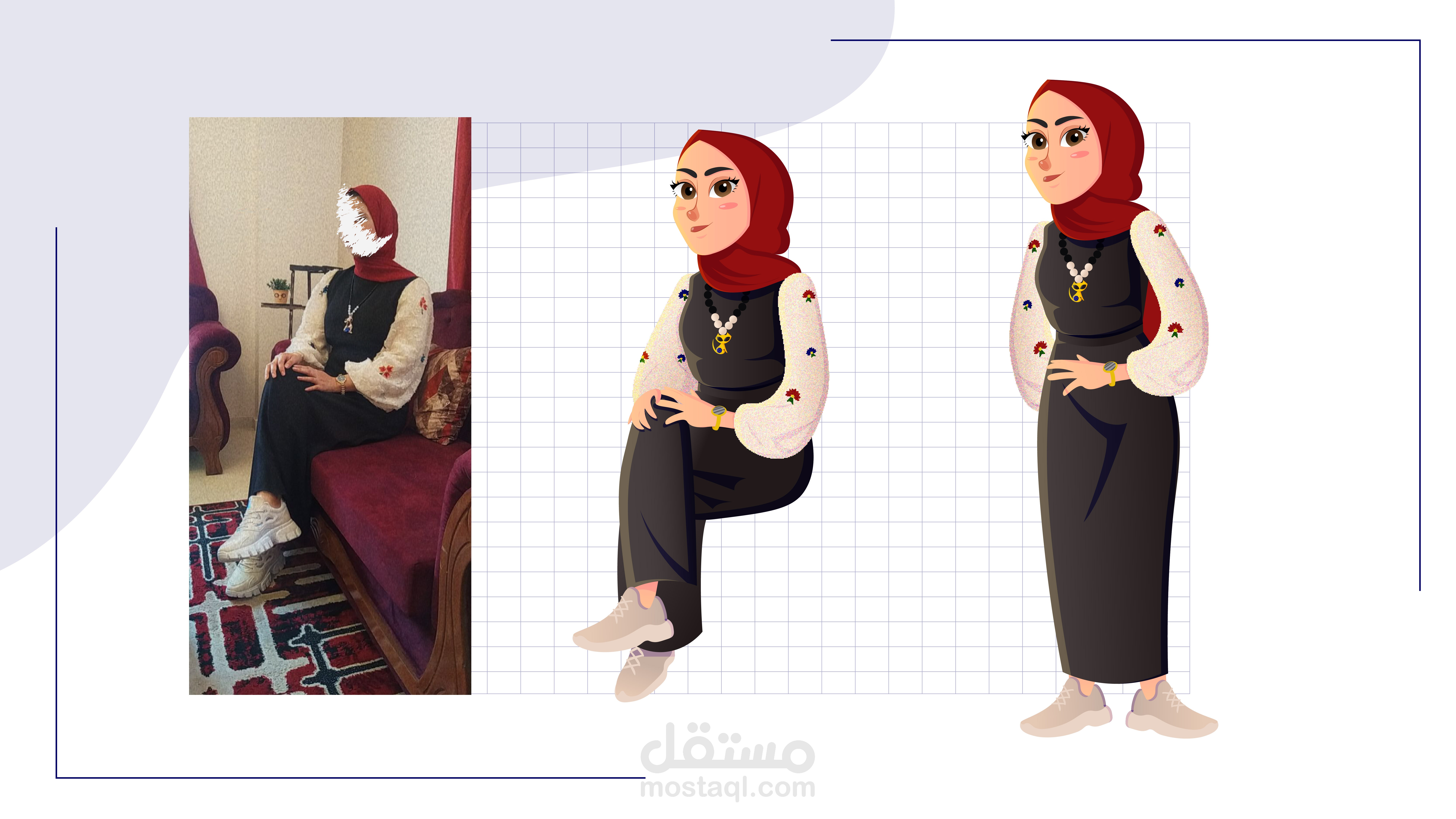رسم شخصية كرتونية