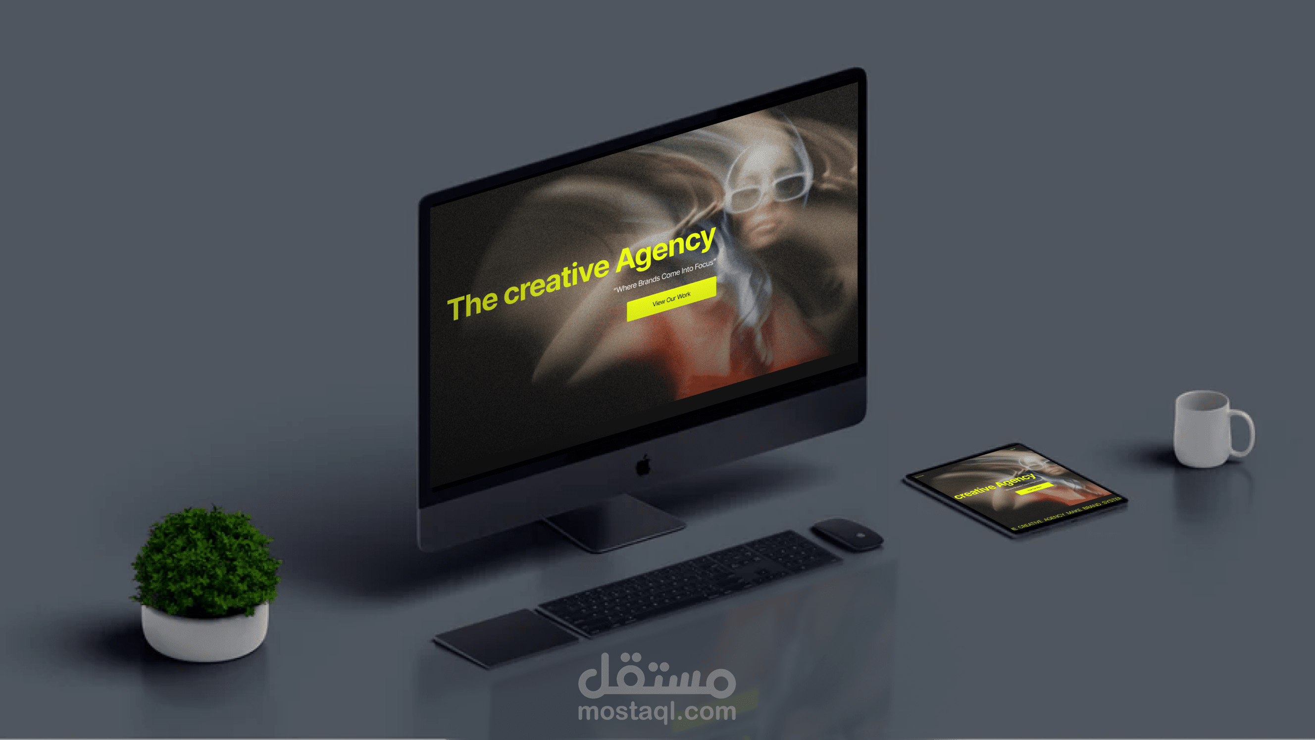 تصميم landing page إبداعية لوكالة تسويق