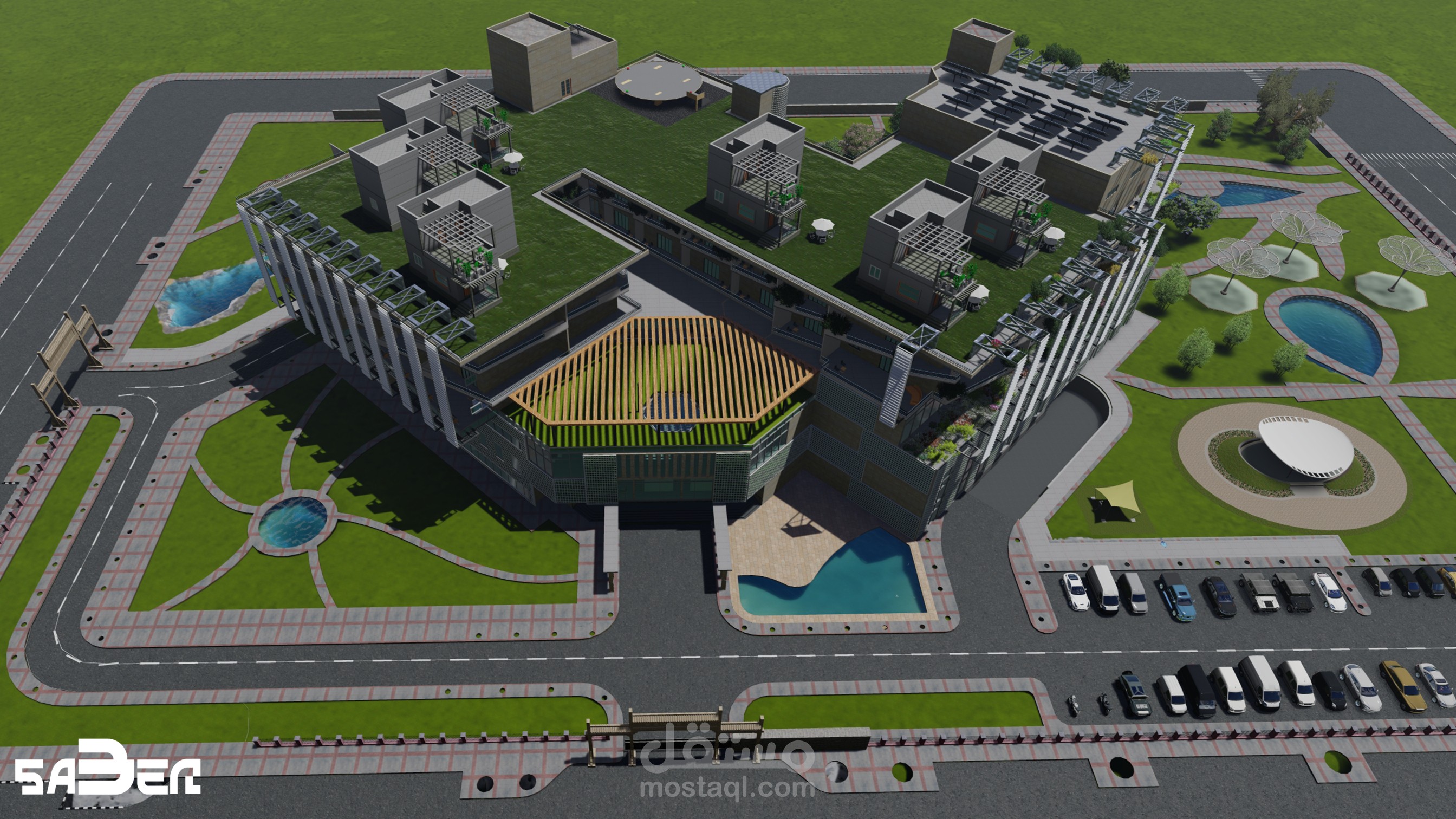 مبنى تجاري -سكني - MALL & HOTEL