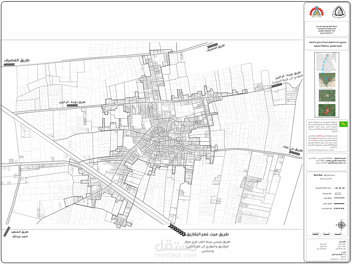 RE PLANNING URBAN VILLAGE IN EGYPT- اعادة تخطيط قرية مصرية