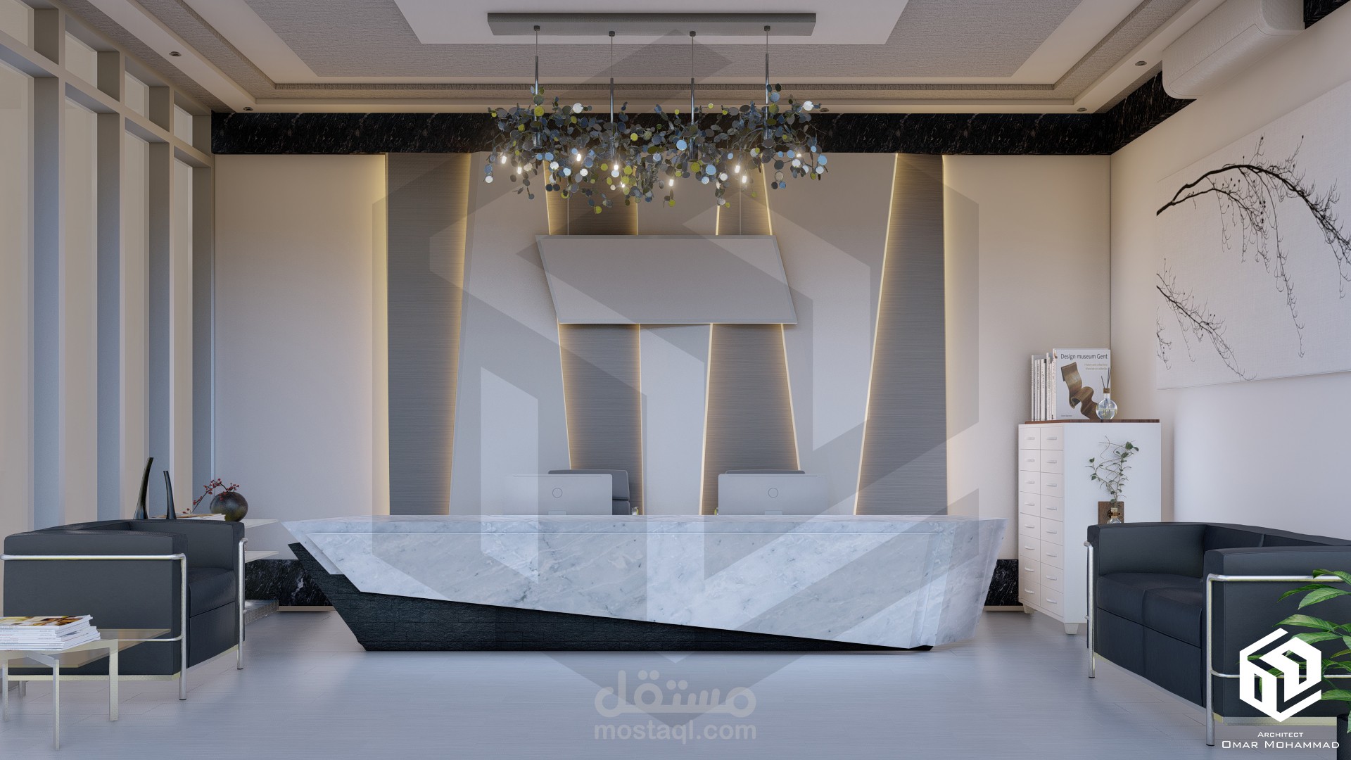 مكتب استعلامات واستقبال لشركة