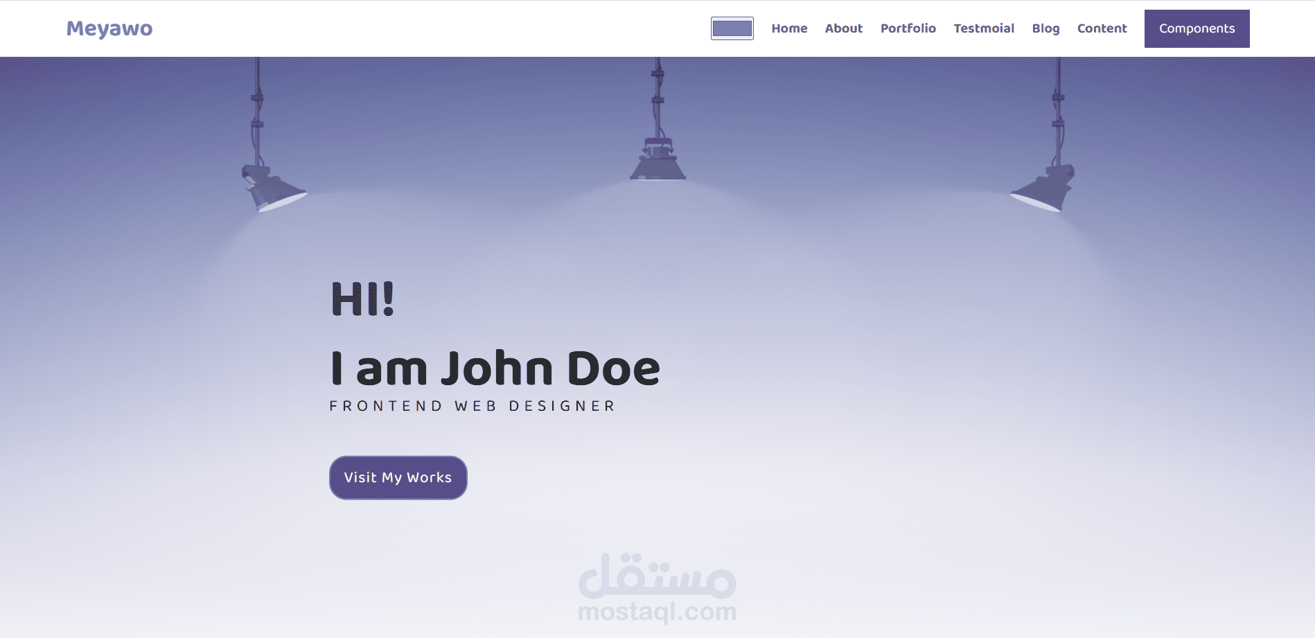 صفحه بروفايل شخصى مناسبه للاشخاص