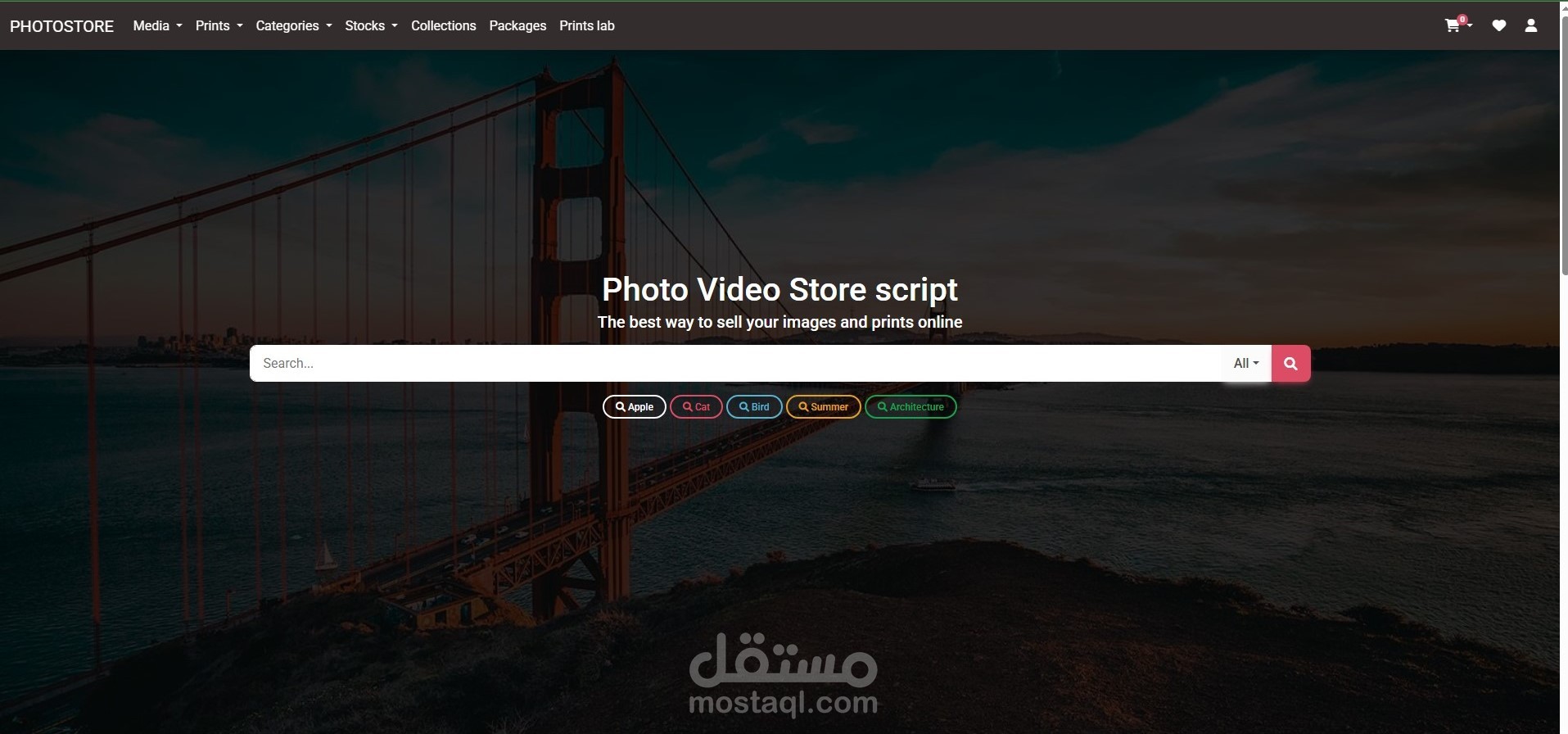 Photo Store & Admin Dashboard
