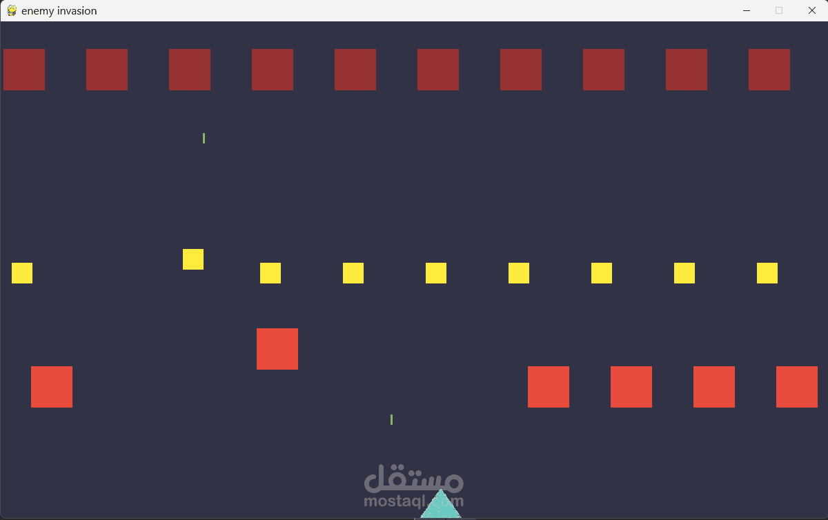 python enemy invasion game