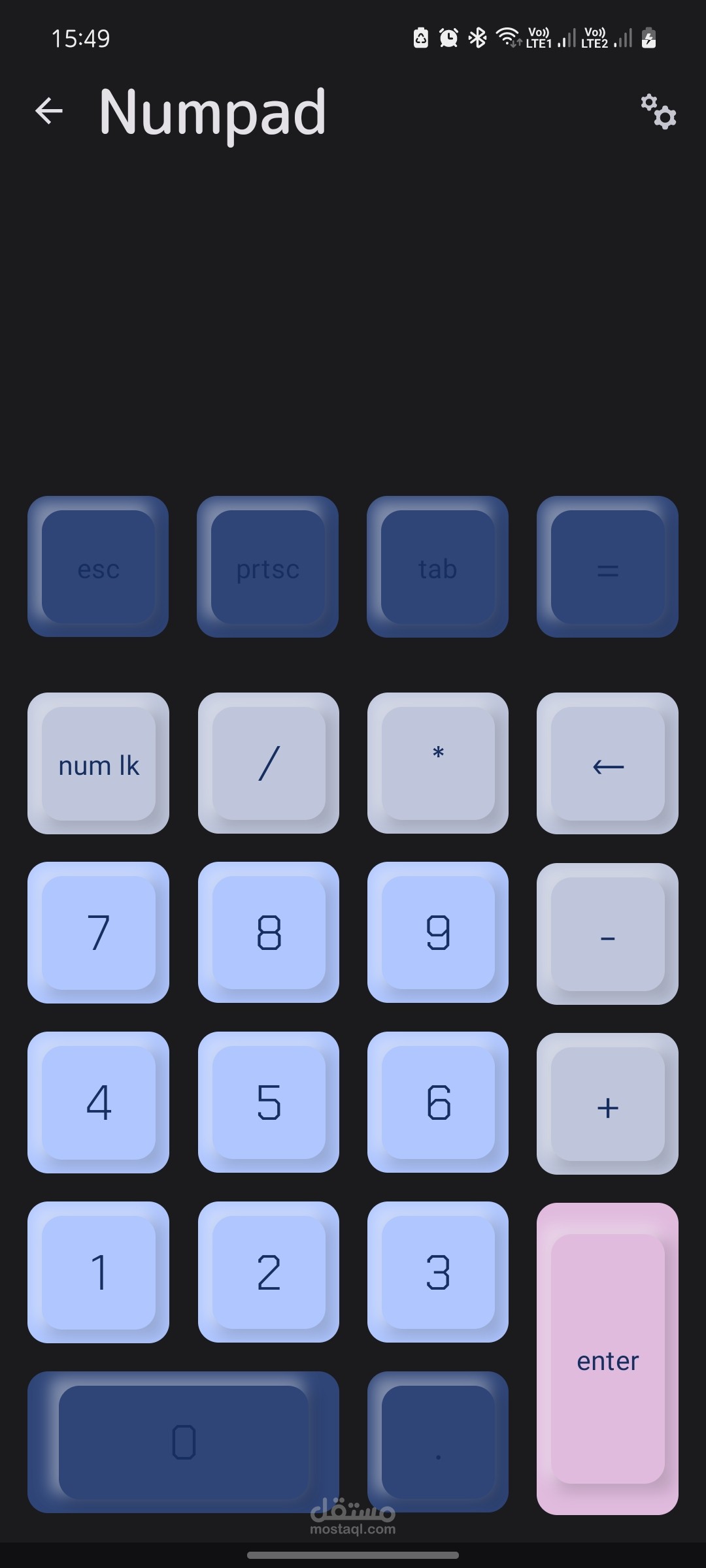 تطبيق لوحة الارقام الالكترونية remote numpad