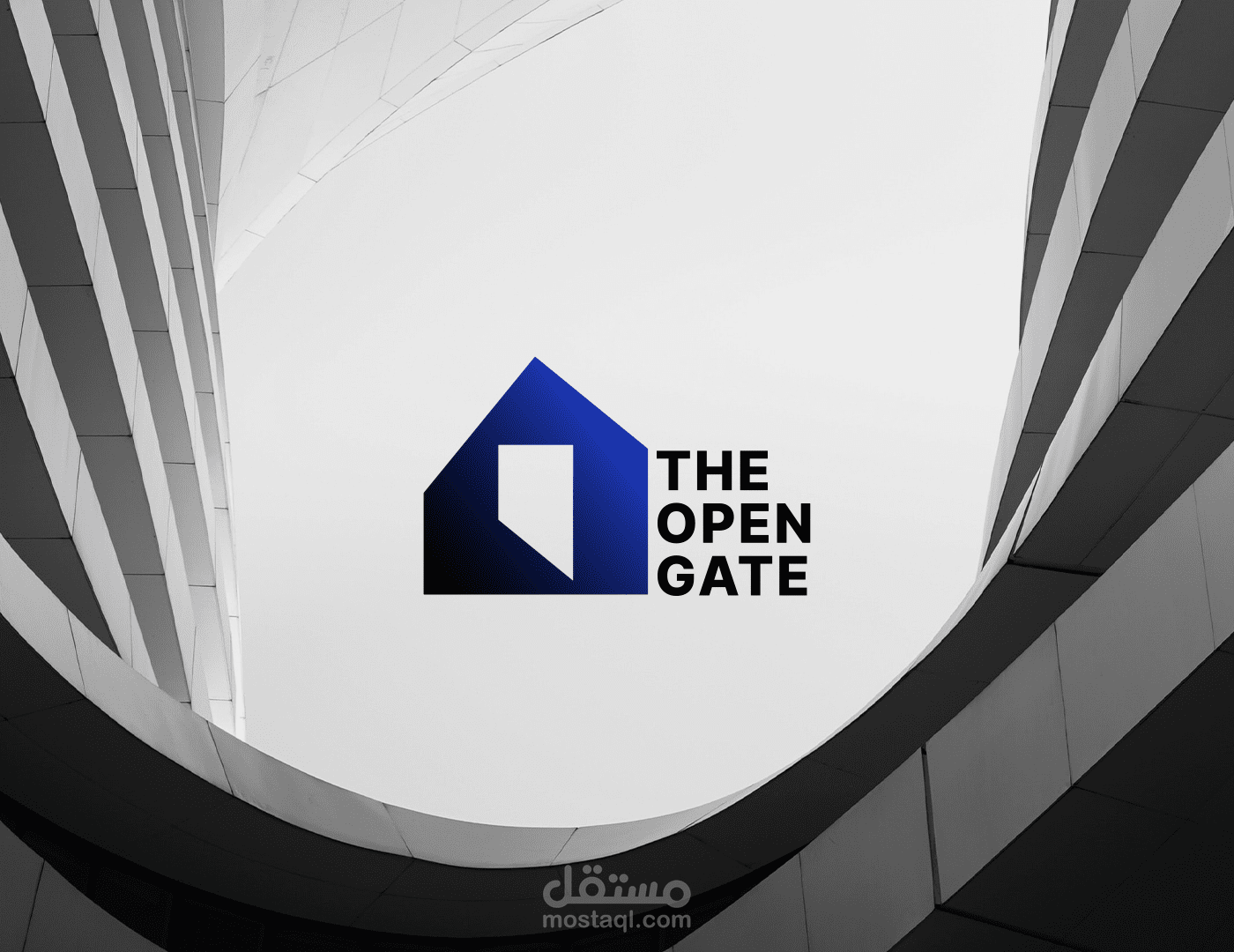 تصميم شعار لشركة عقارية ( the open gate)