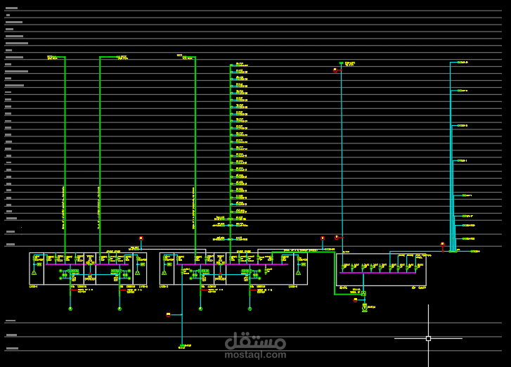 دراسة كهروميكانيكية لبرج سكني في السعودية