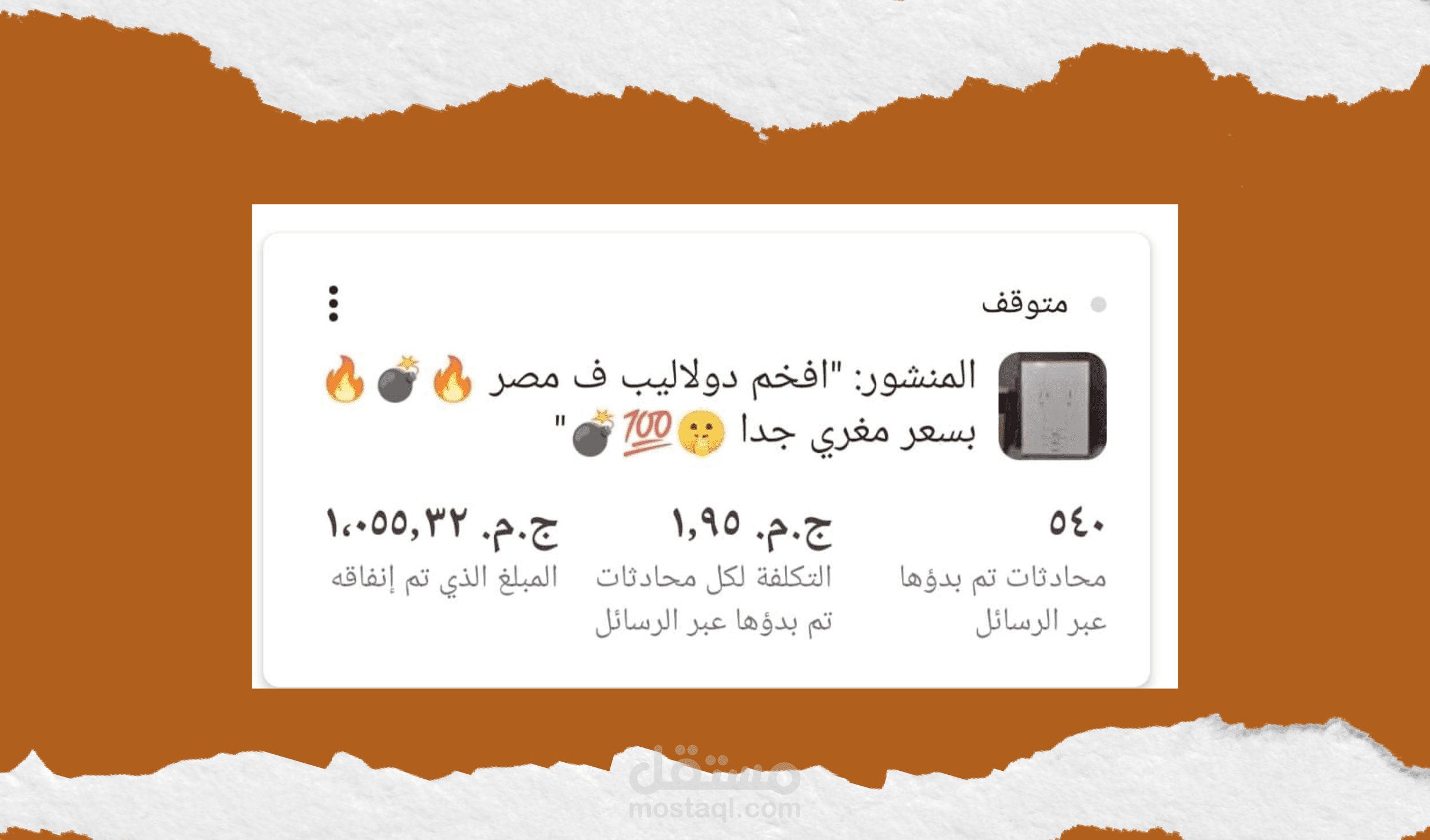 معرض اثاث عمل حملة اعلانية و هذه النتائج