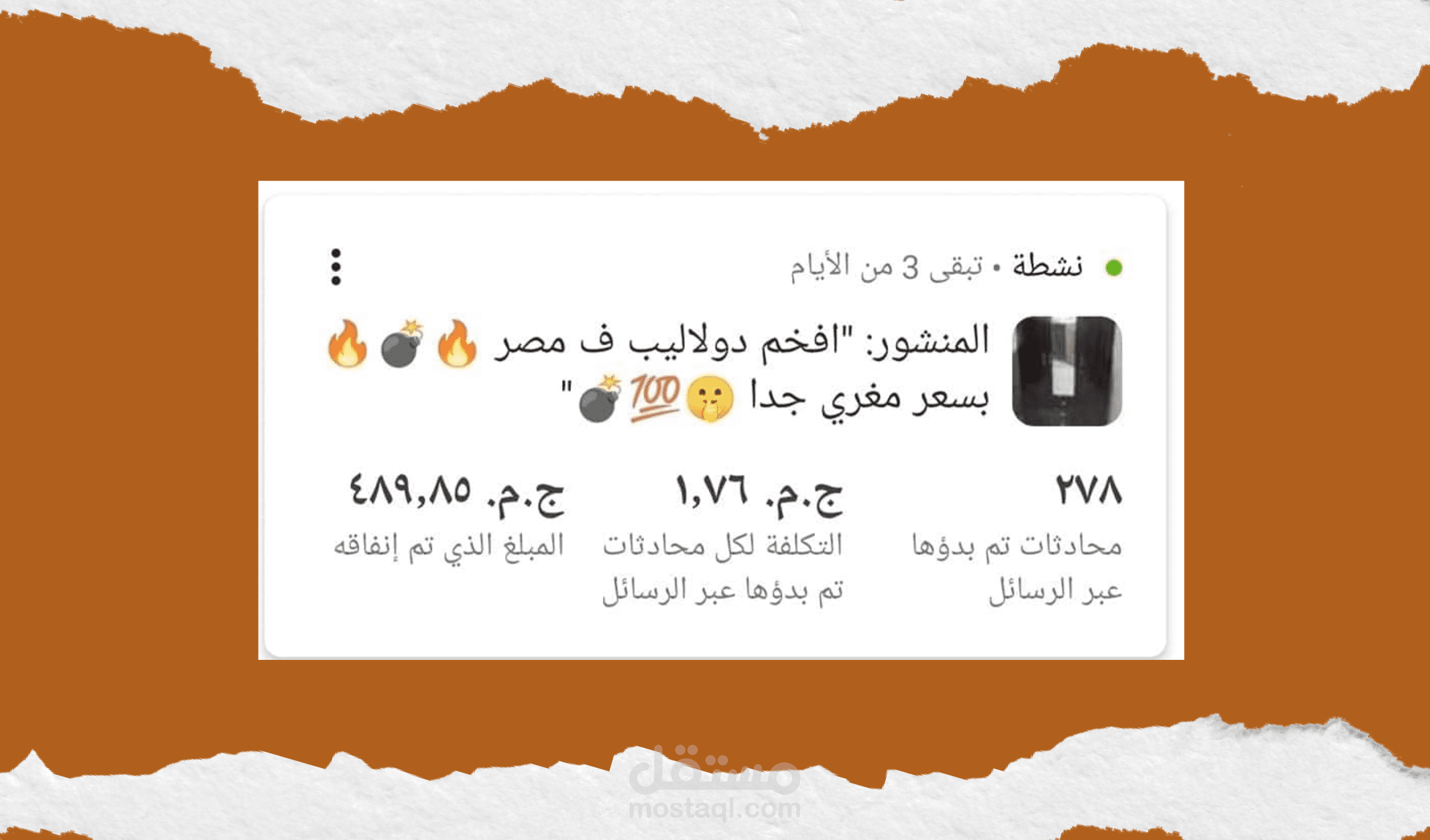 معرض اثاث عمل حملة اعلانية و هذه النتائج