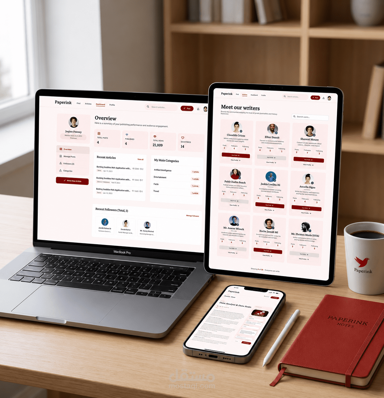 بناء منصة نشر محتوى ومجتمع رقمي تفاعلي مدعوم بالذكاء الاصطناعي