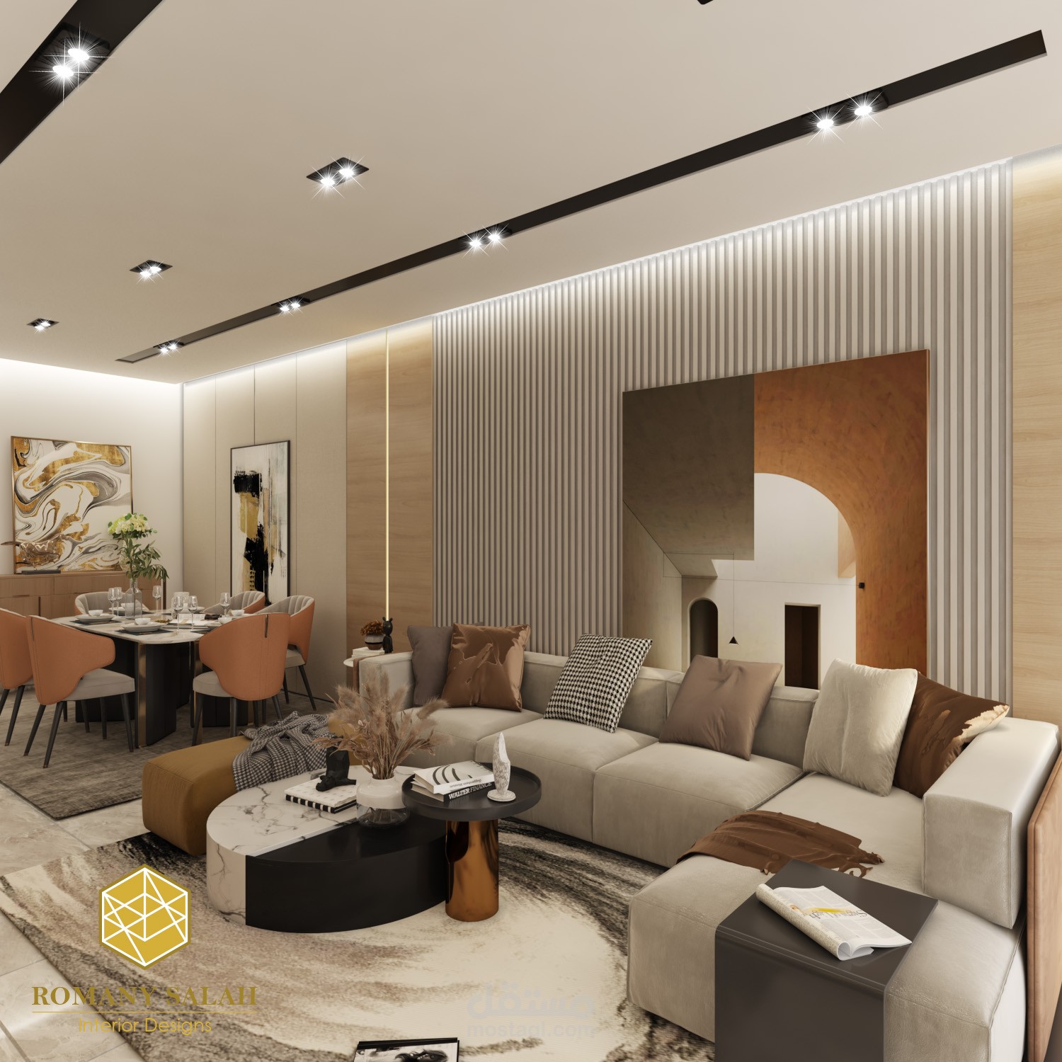 تصميم ريسبشن منزلى