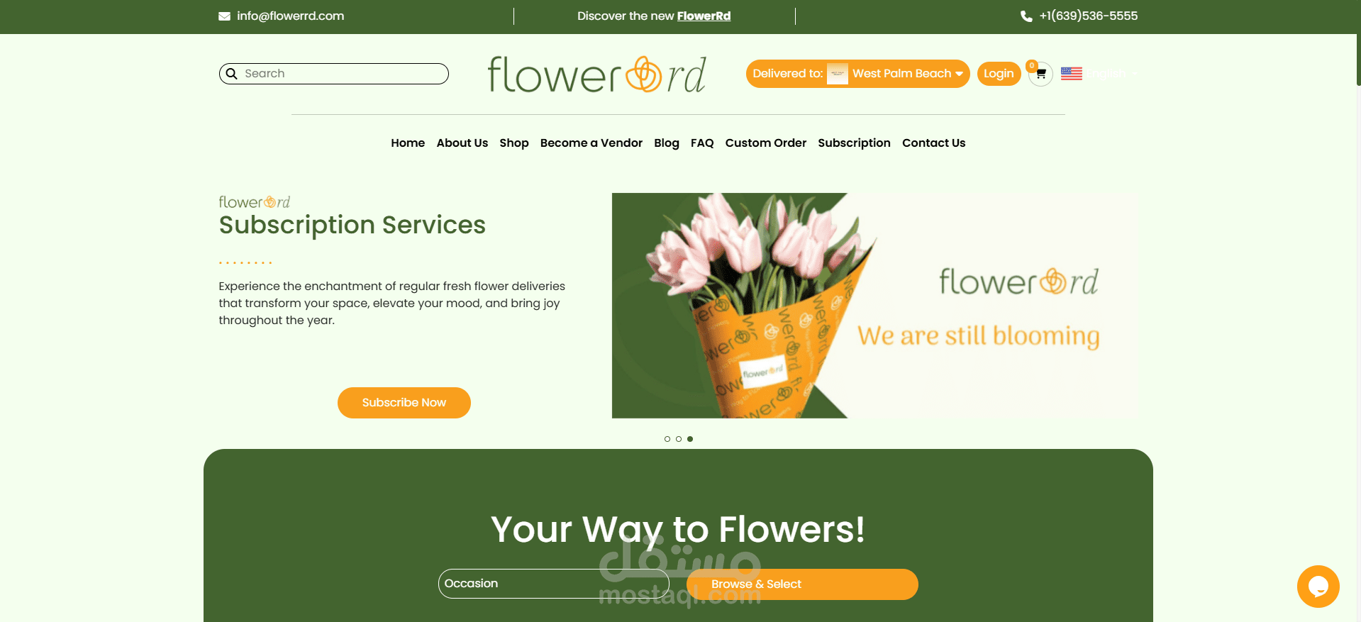 Flowerrd - منصة رائدة في بيع الورود الفاخرة وتوصيلها في أمريكا وكندا
