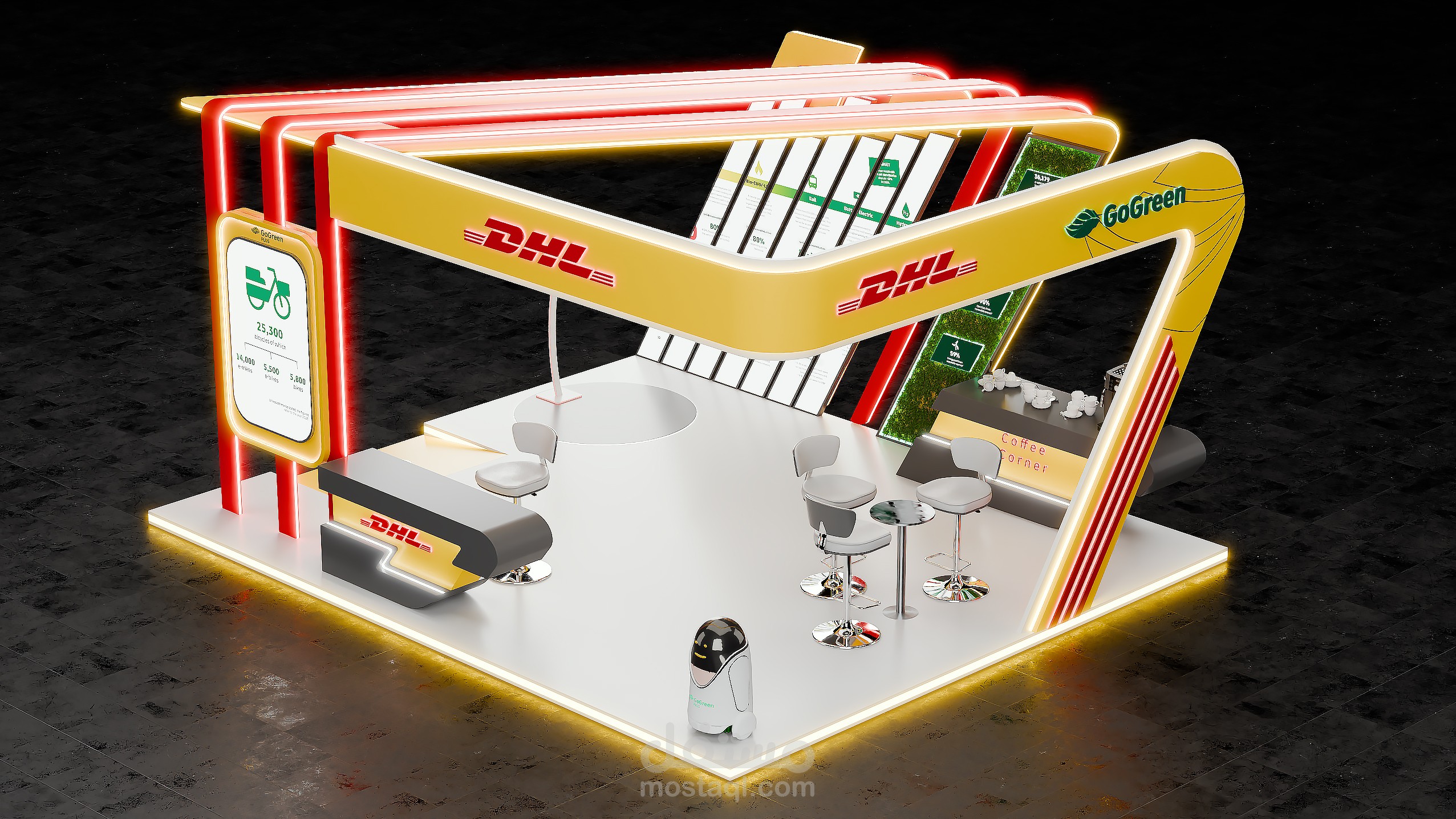 DHL Exhibition Booth Design 1
