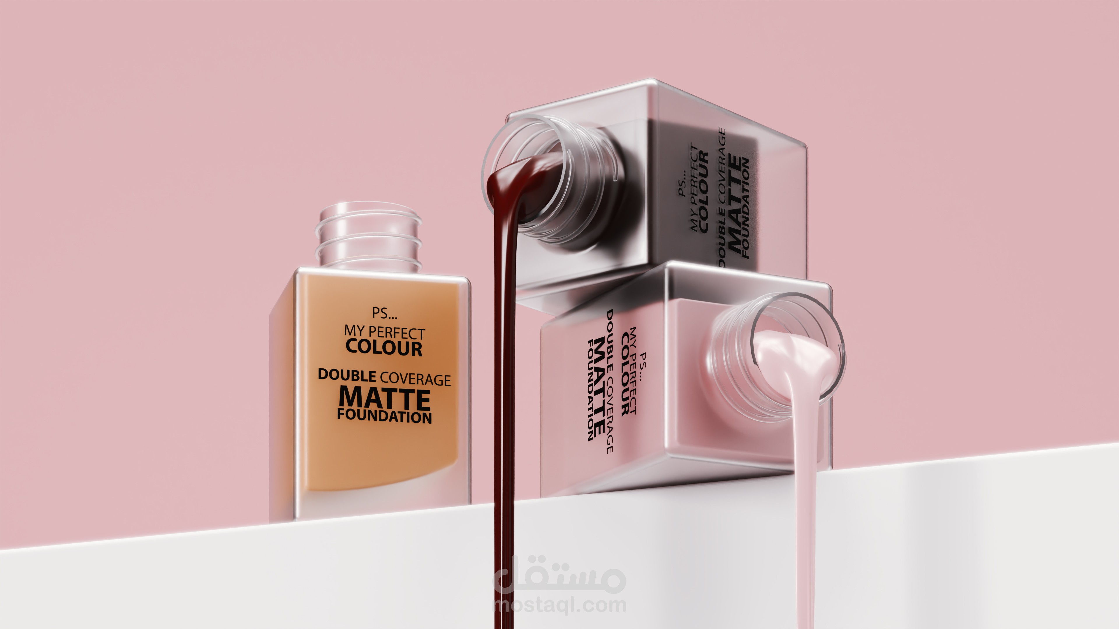 Luxurious Matte Foundation - 3D Visual Concept