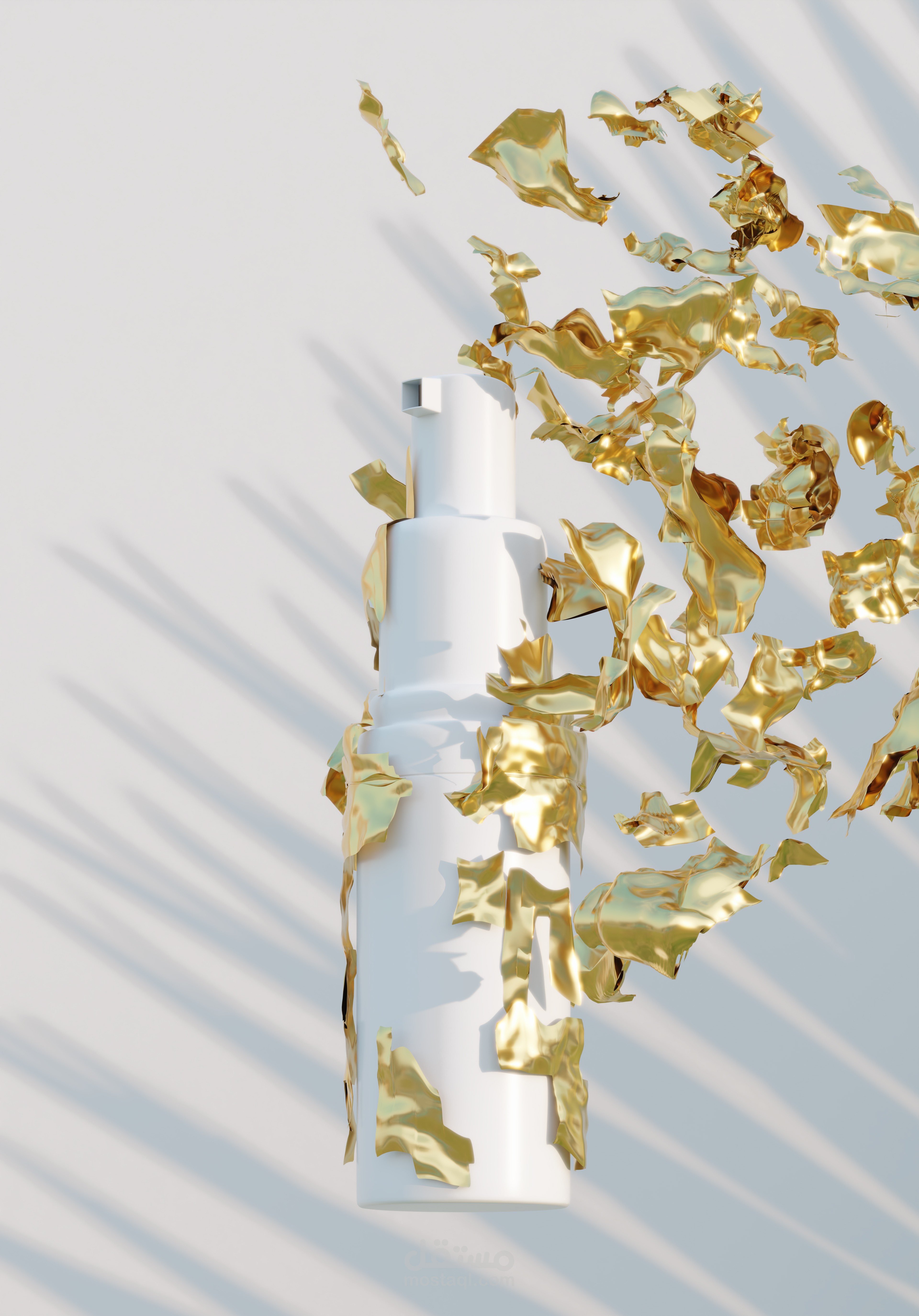 Luxury Shampoo Bottle - 3D Visual Concept