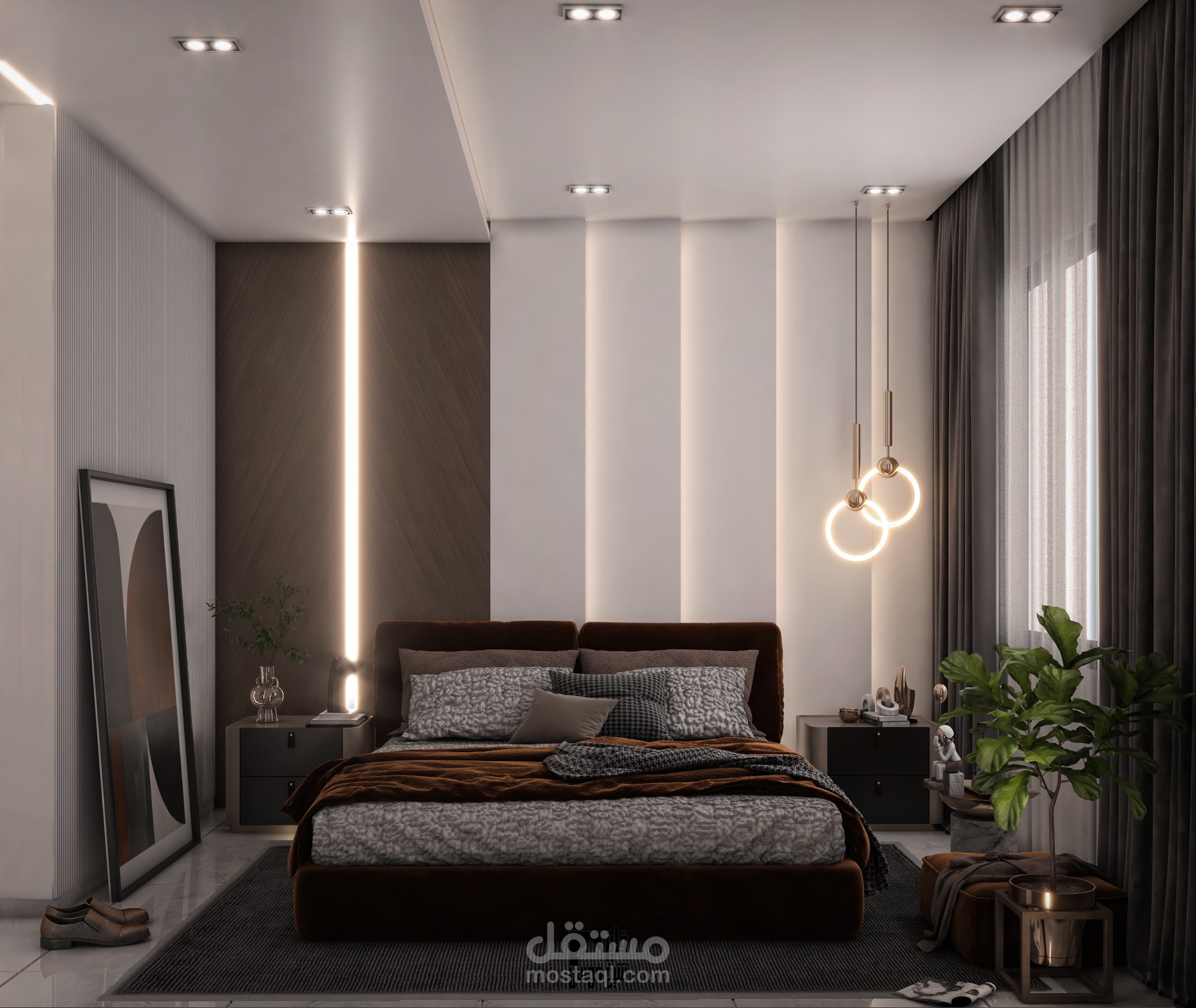 تصميم غرفة نوم رئيسية
