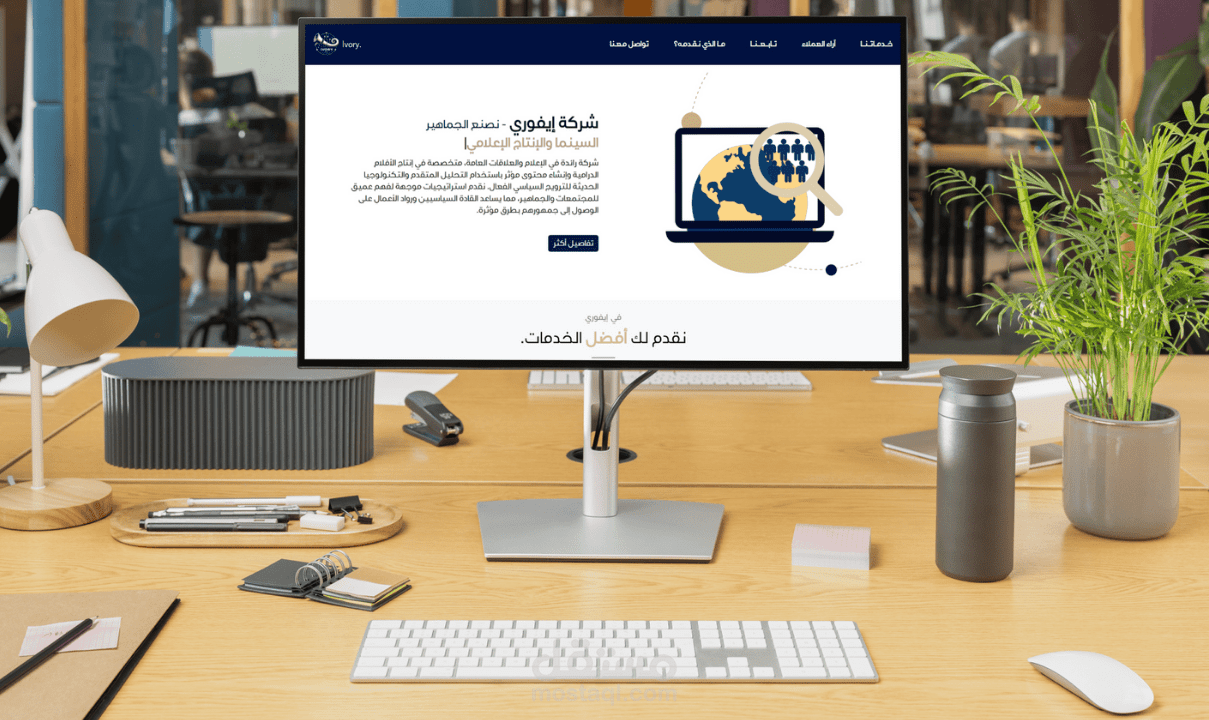 تصميم وتطوير موقع إلكتروني احترافي لشركة إعلامية متخصصة │ تجربة سلسة وواجهة عصرية