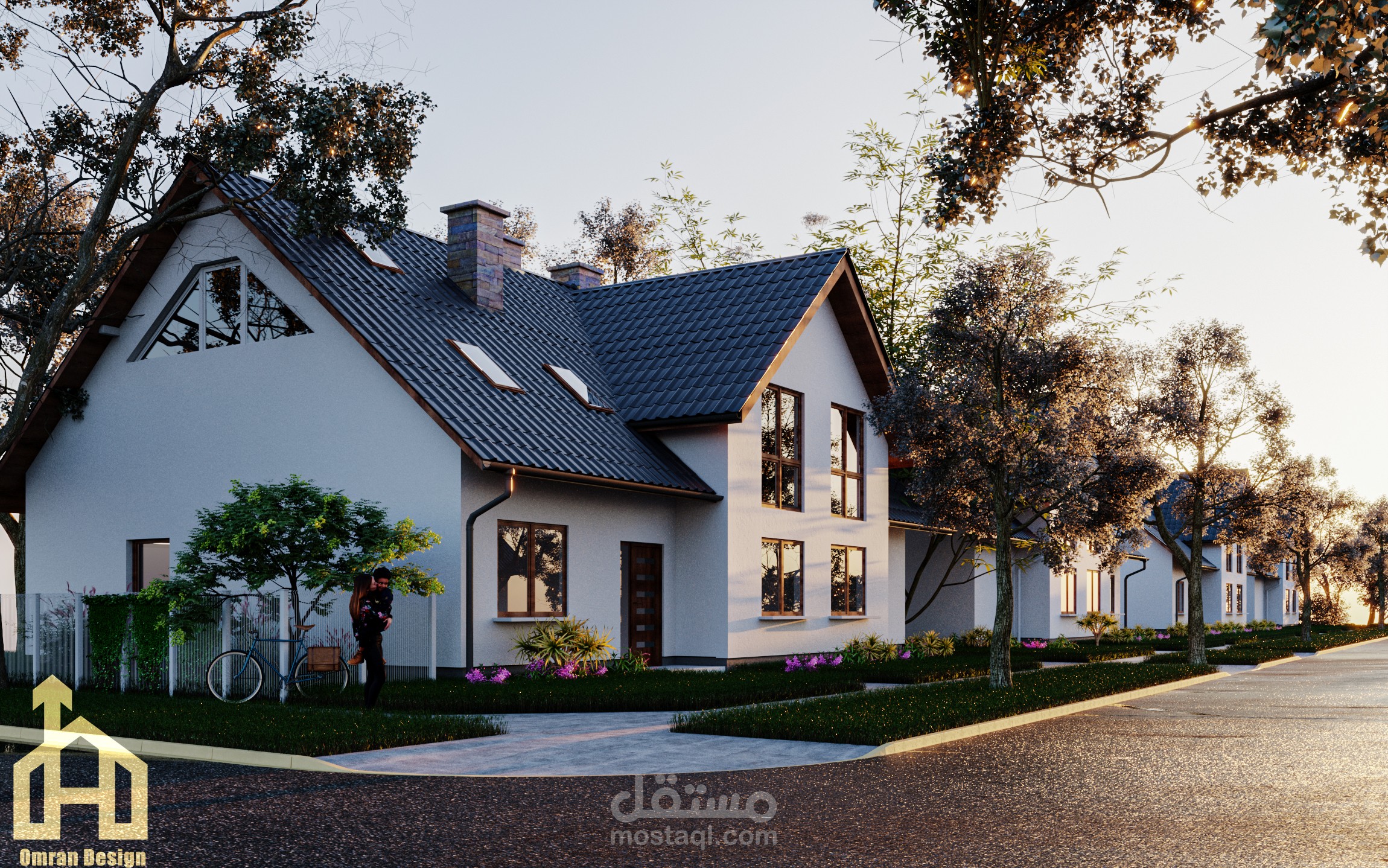 كومباوند منازل علي طراز البحر المتوسط