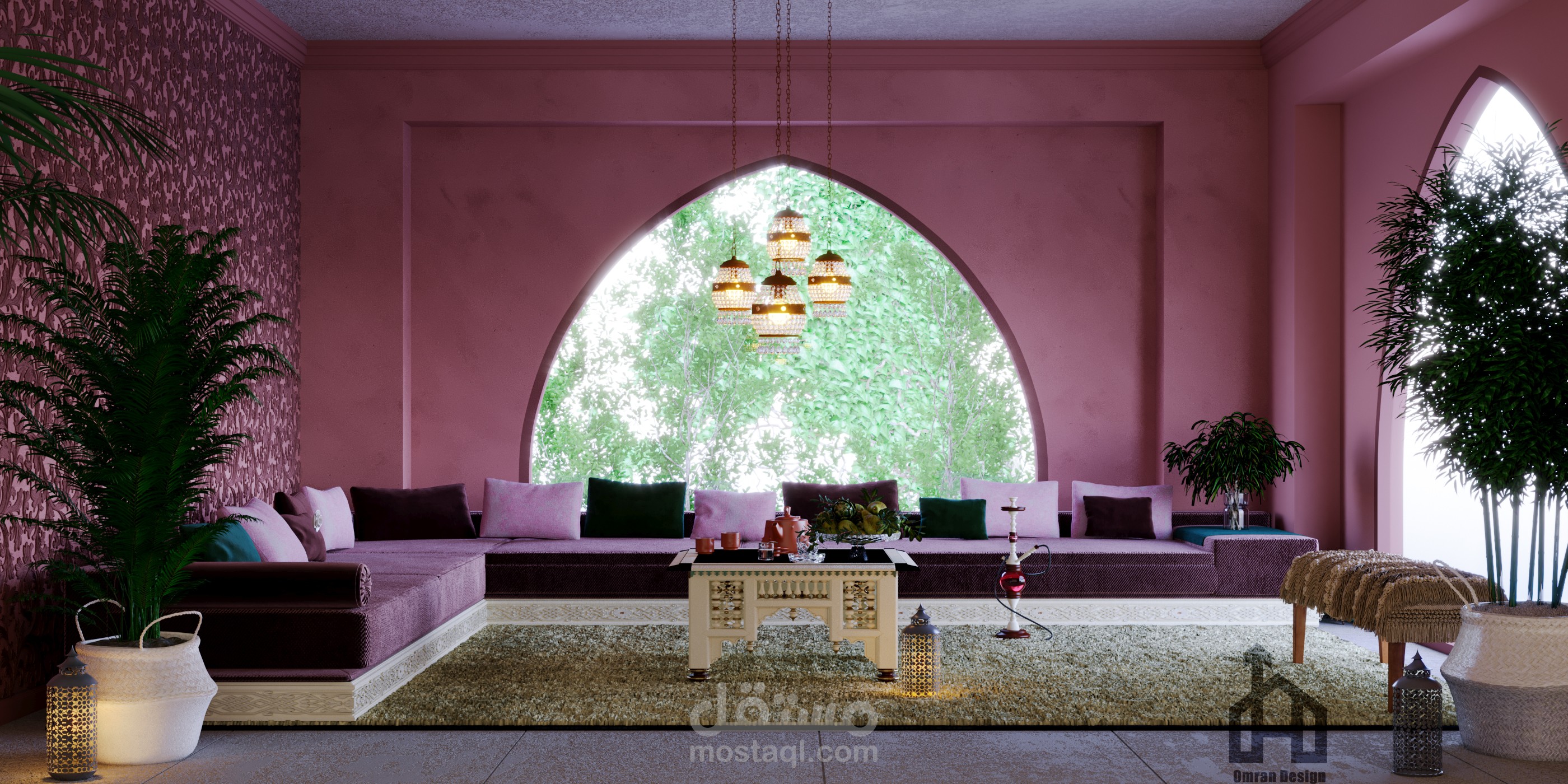 غرفه طراز مغربي