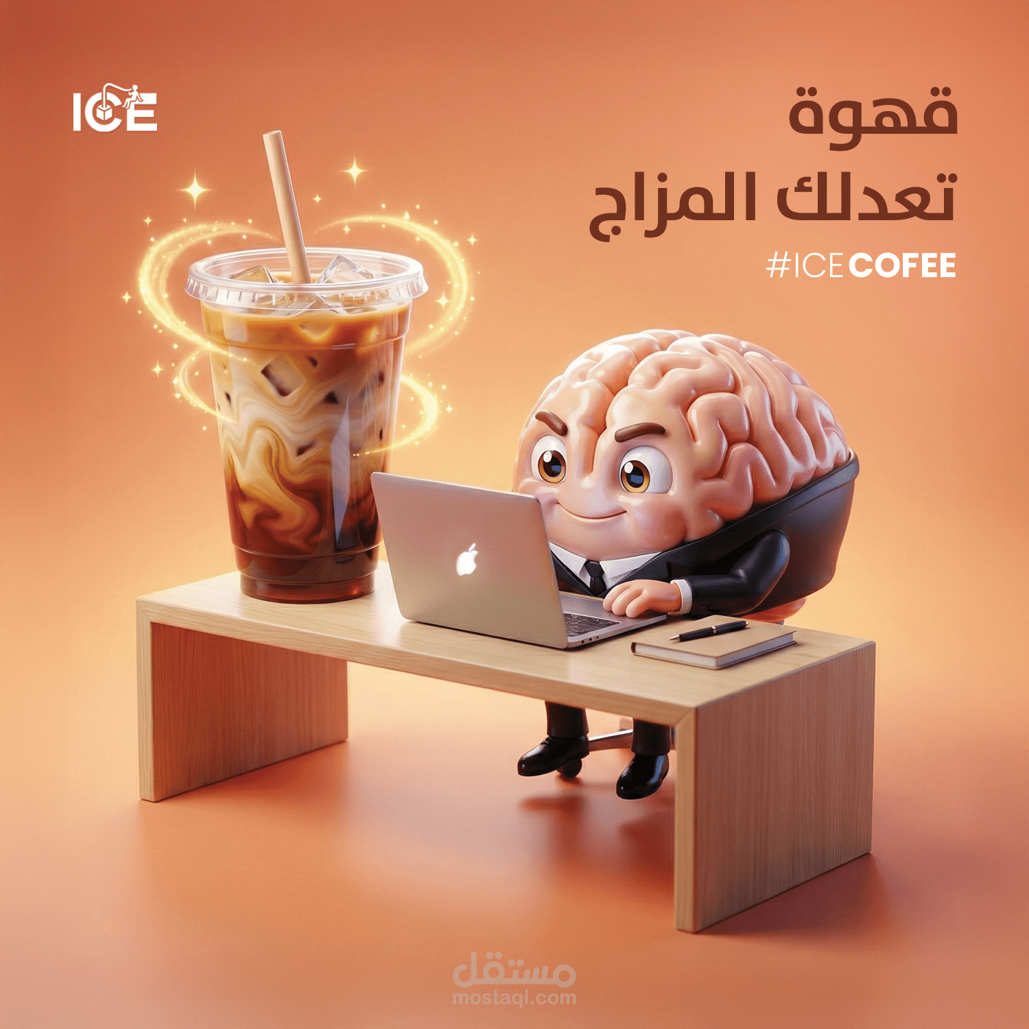 تصميم بوست سوشيال ميديا لاعلان قهوة