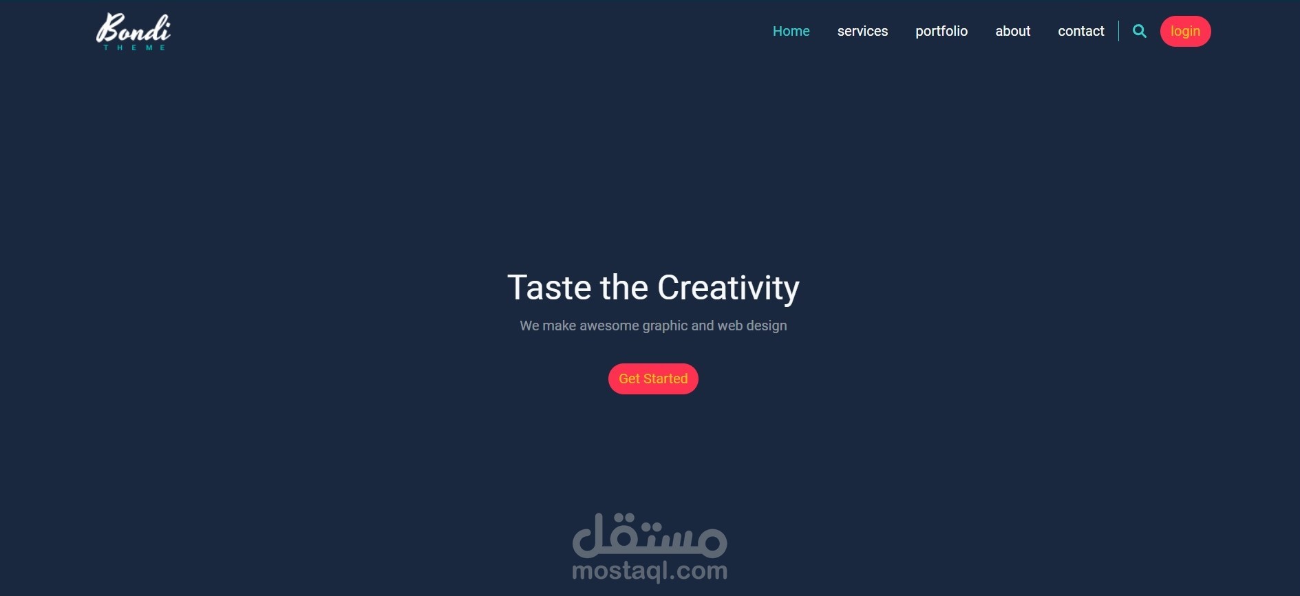 Bondi template (bootstrap5)