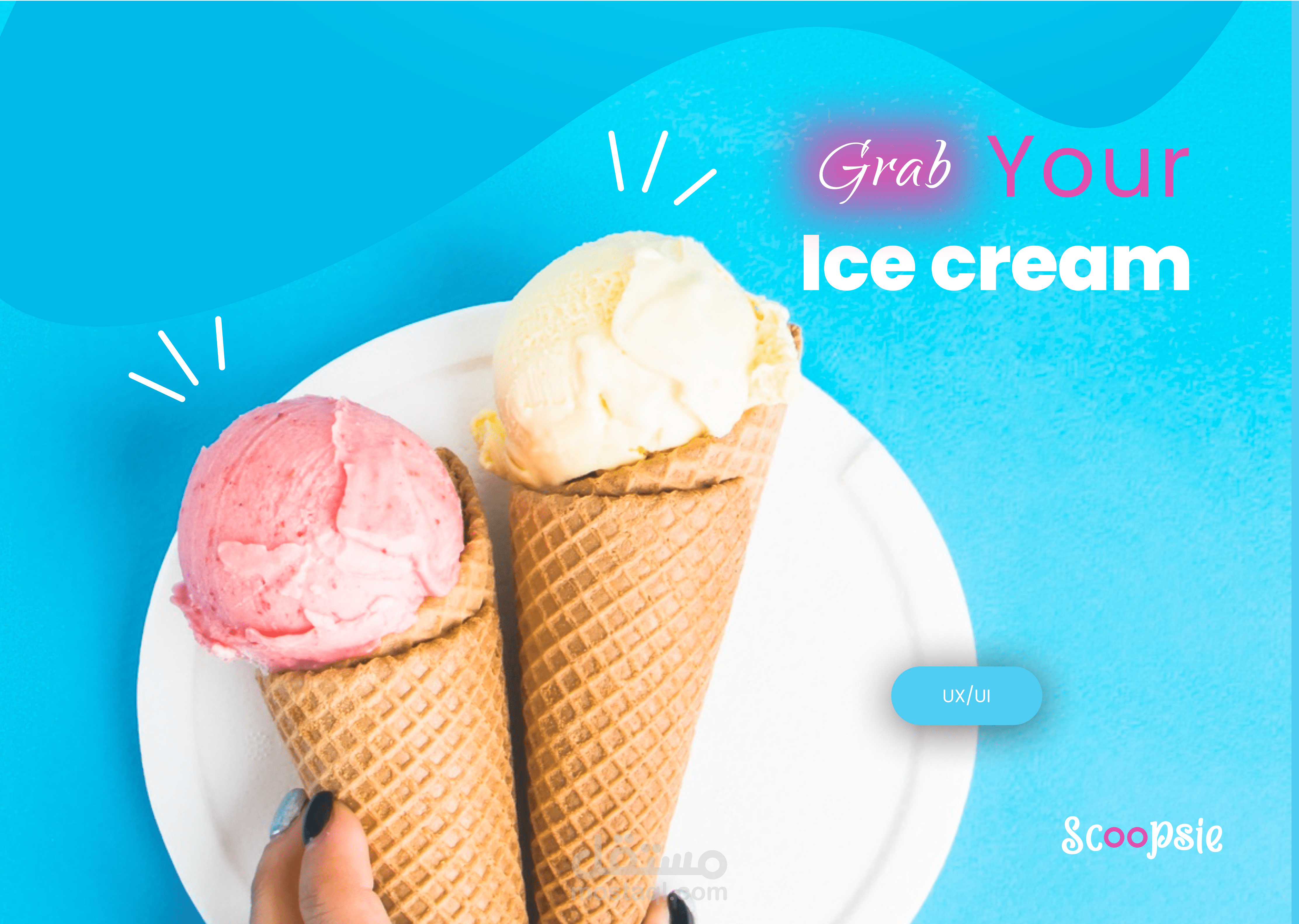Scoopsie Ice cream landing page