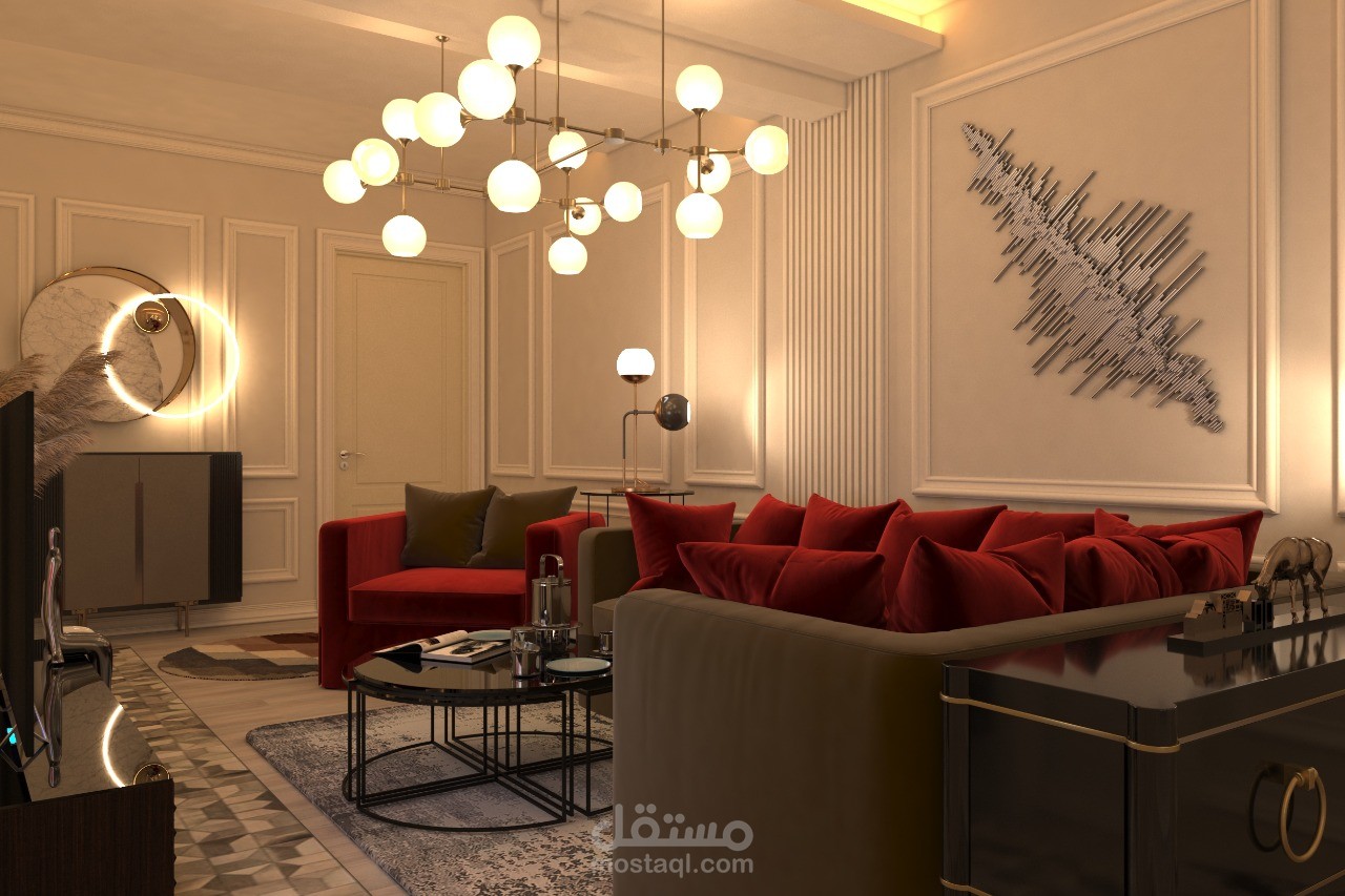 تصميم لمعيشة ( نيو كلاسيك )