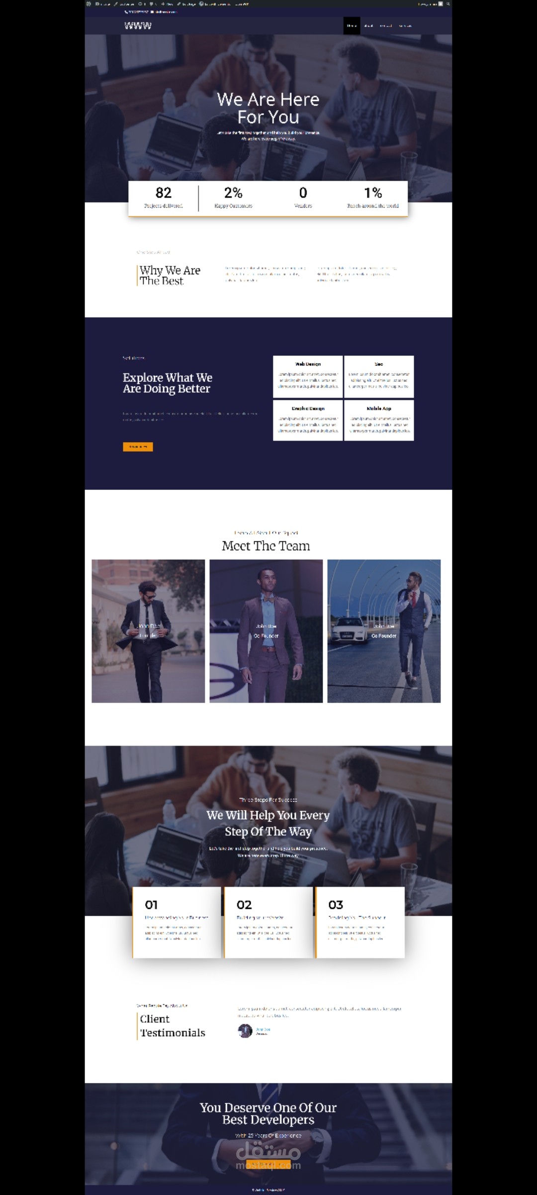 wordpress corporate website