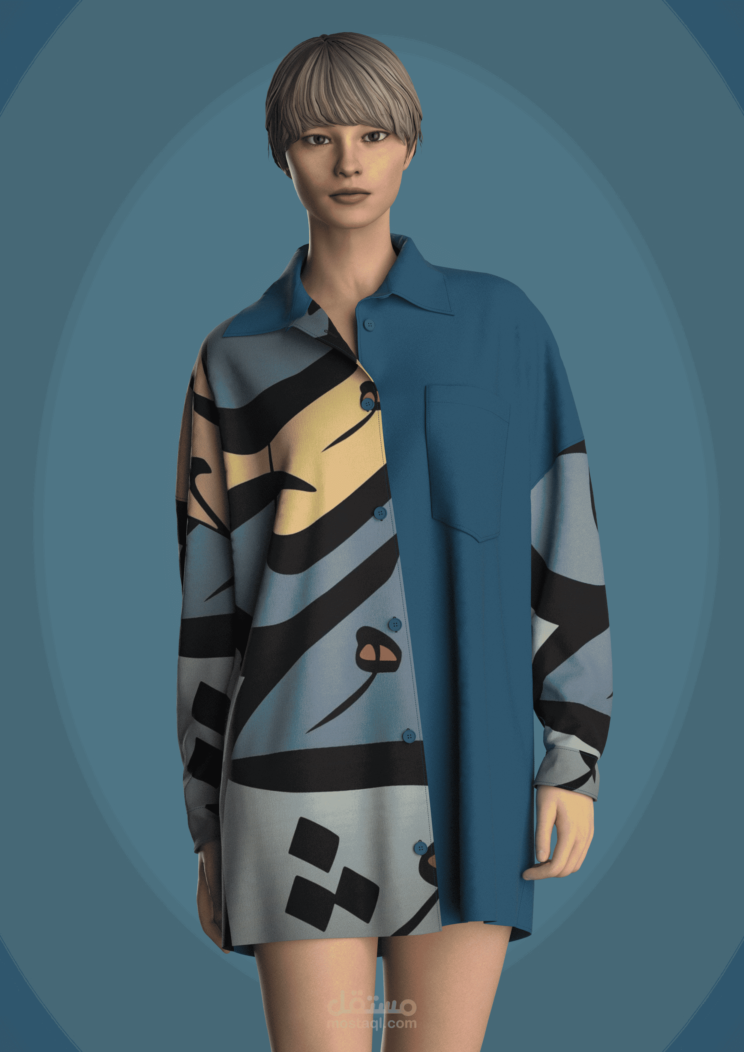 Oversize shirt pattern