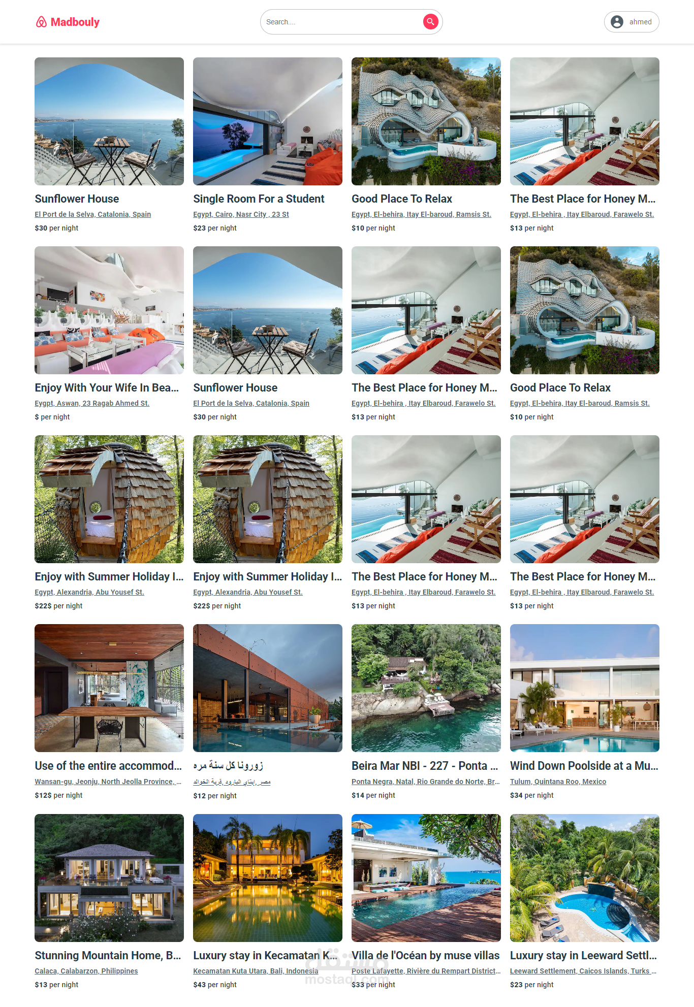 Booking app (Airbinb Clone)